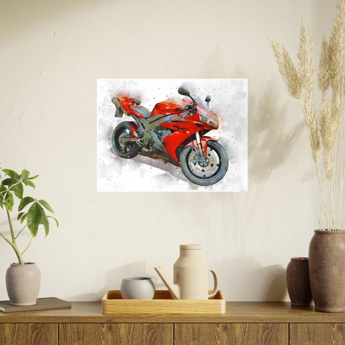 Yamaha R1 Photo Art Paper Posters