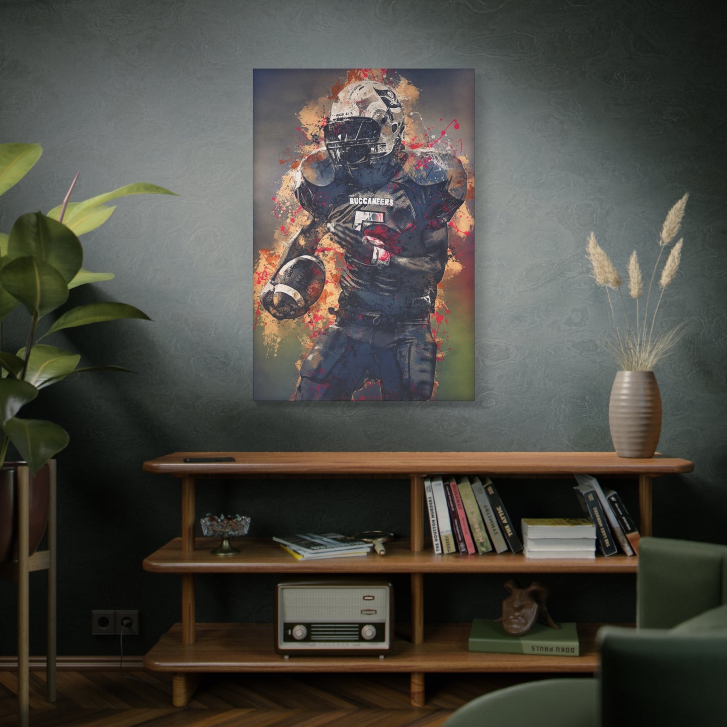 Football Matte Canvas, Stretched, 1.25"
