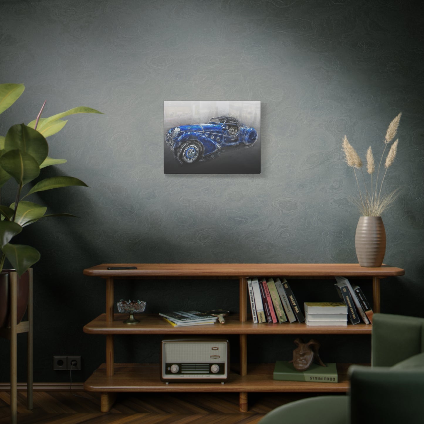 Car Matte Canvas, Stretched, 1.25"