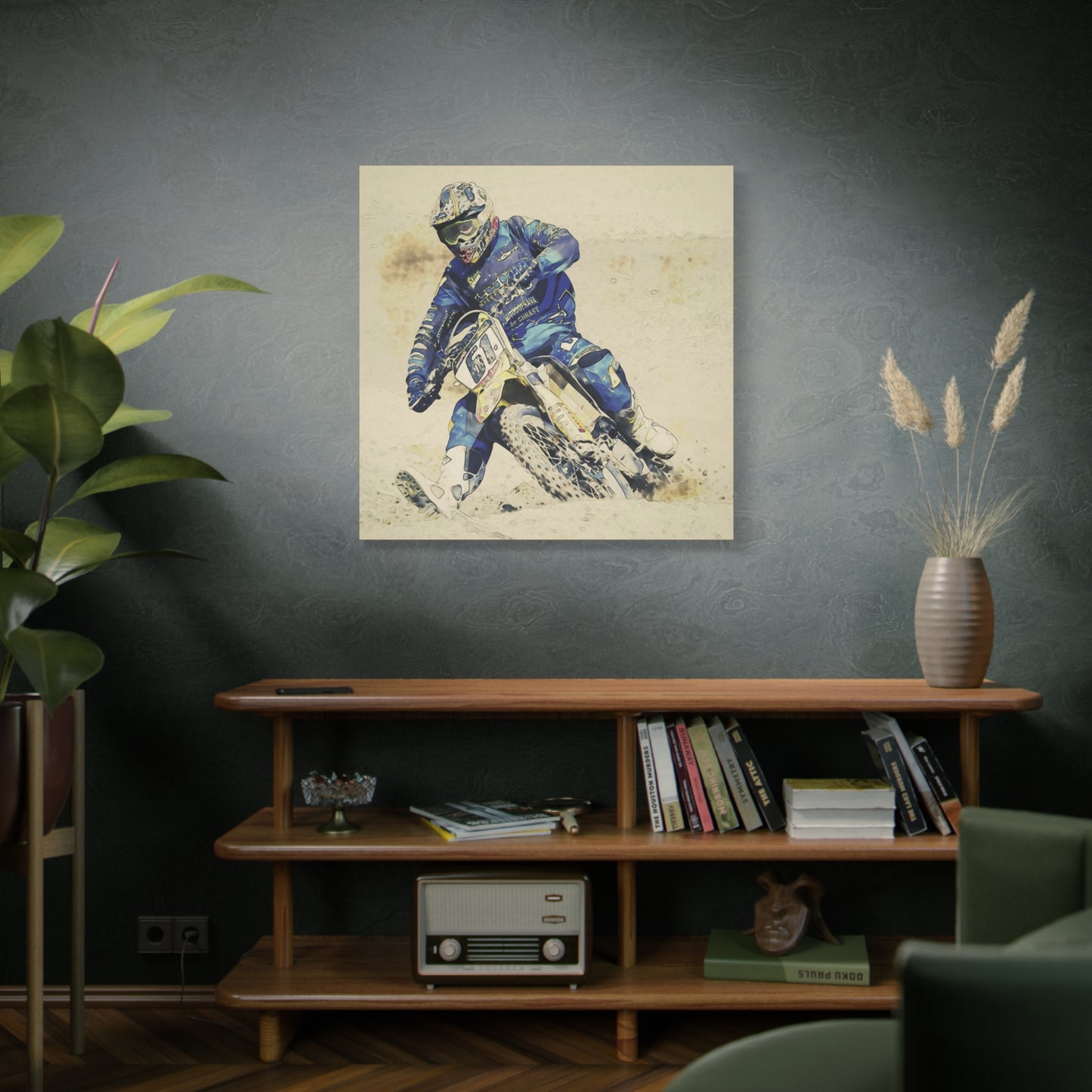 Motocross Matte Canvas, Stretched, 1.25"