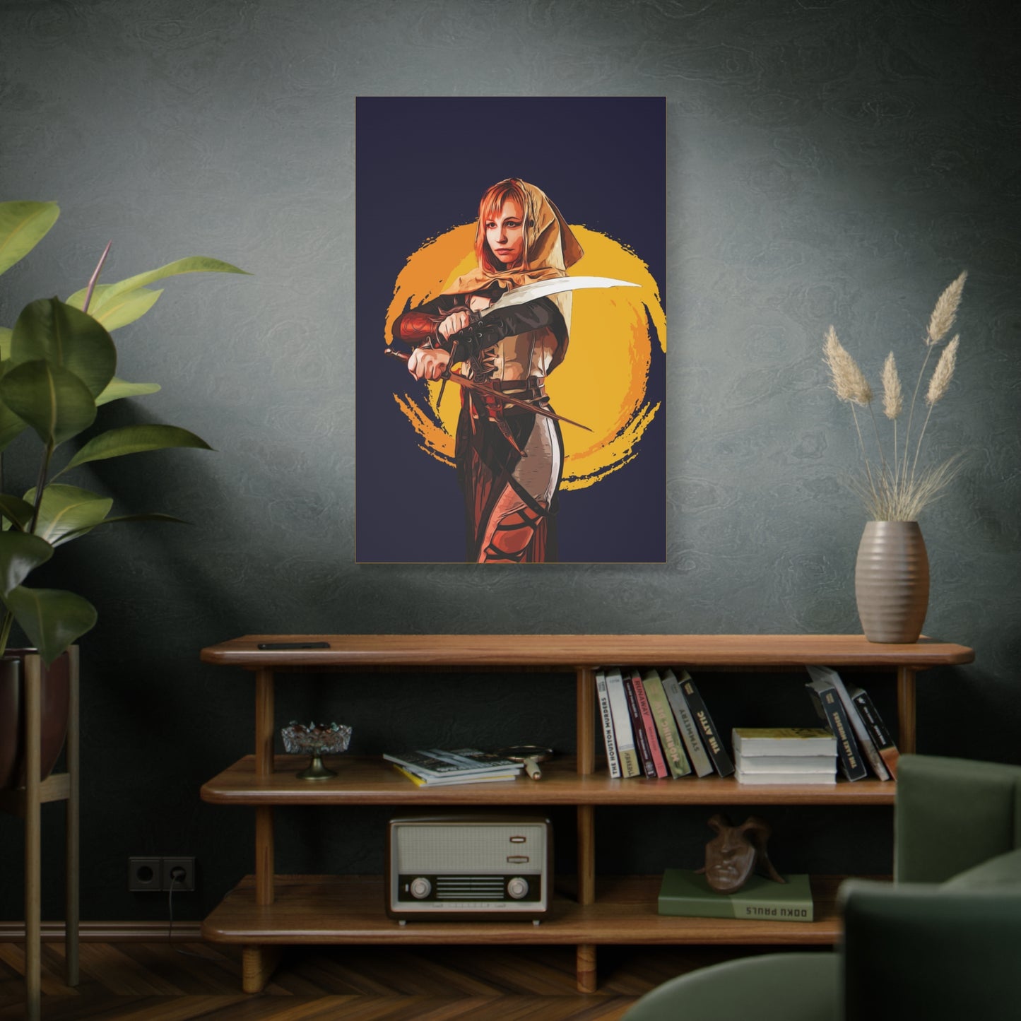 Cosplay Woman Warrior Matte Canvas, Stretched, 1.25"