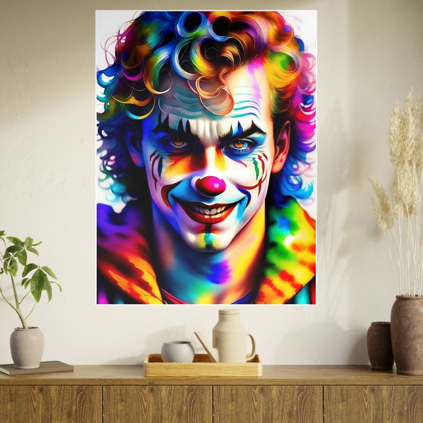 Clown AI Gen Photo Art Paper Posters