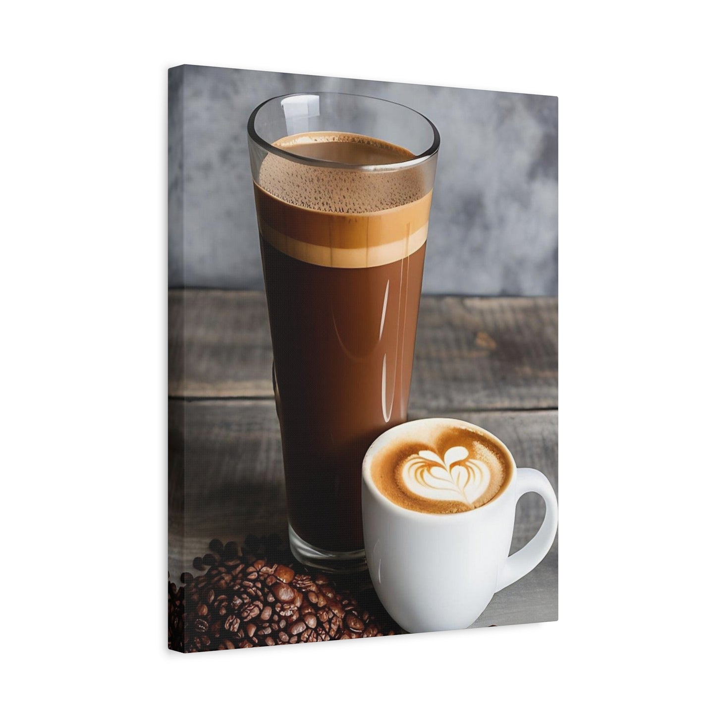 Coffee AI Gen Matte Canvas, Stretched, 1.25"