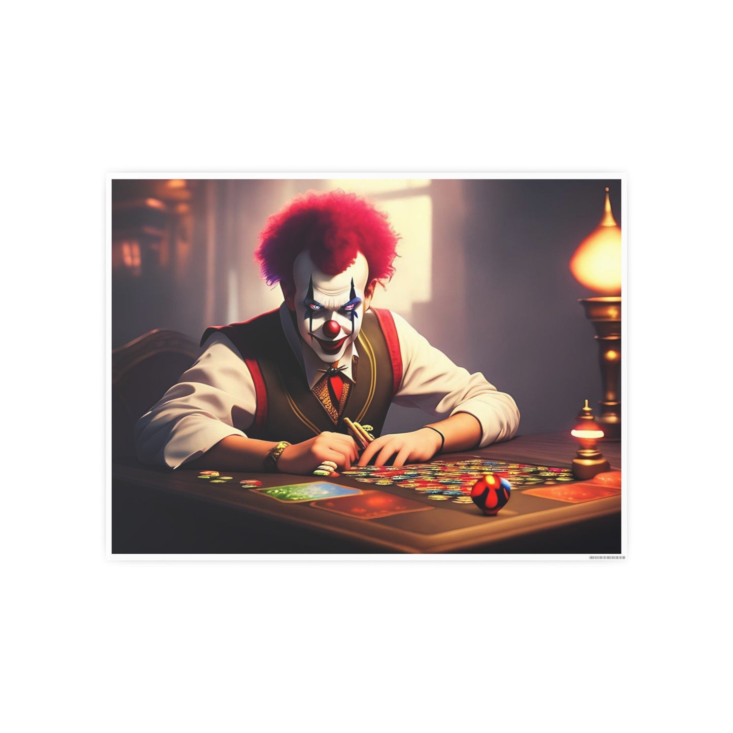 Clown AI Gen Photo Art Paper Posters