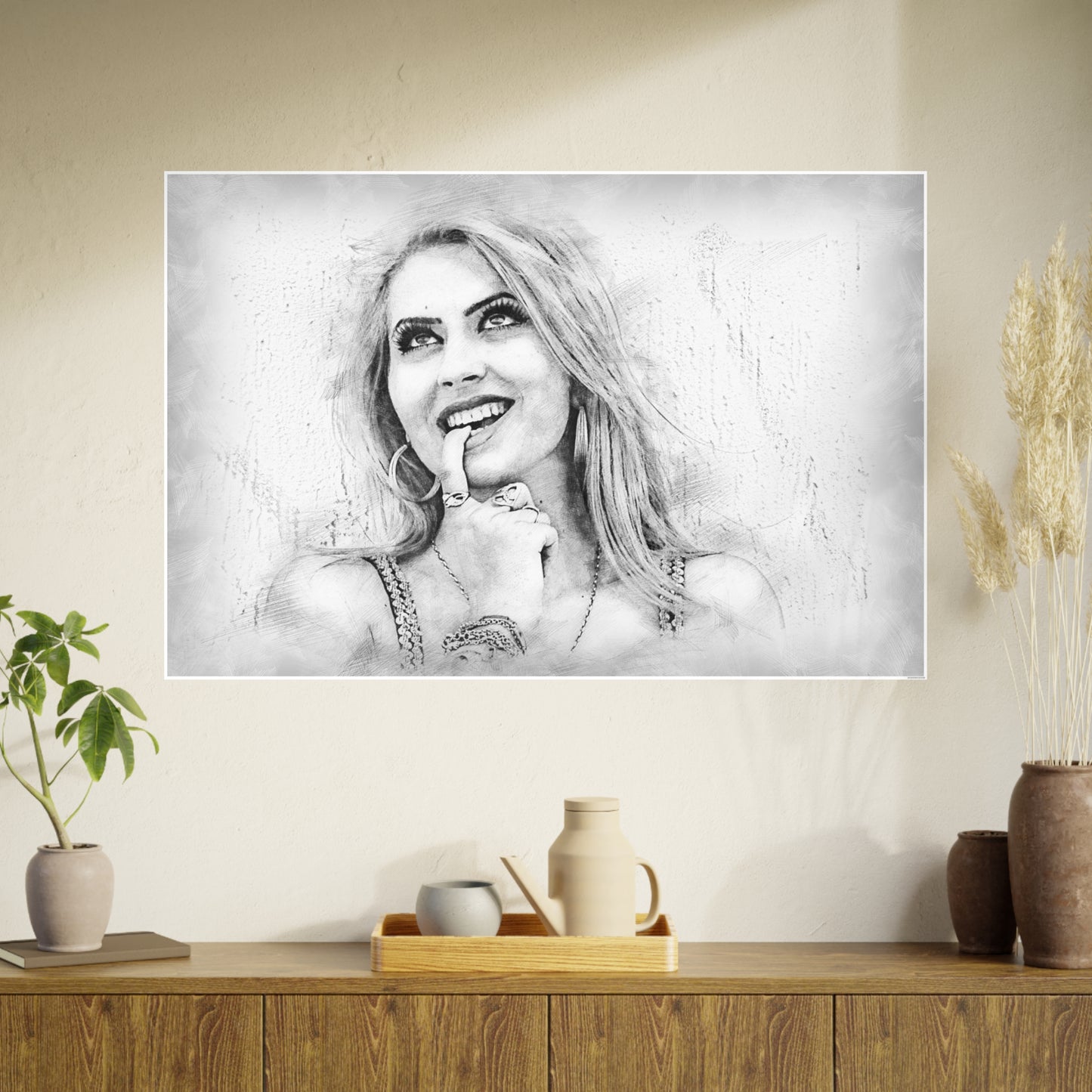 Woman Photo Art Paper Posters