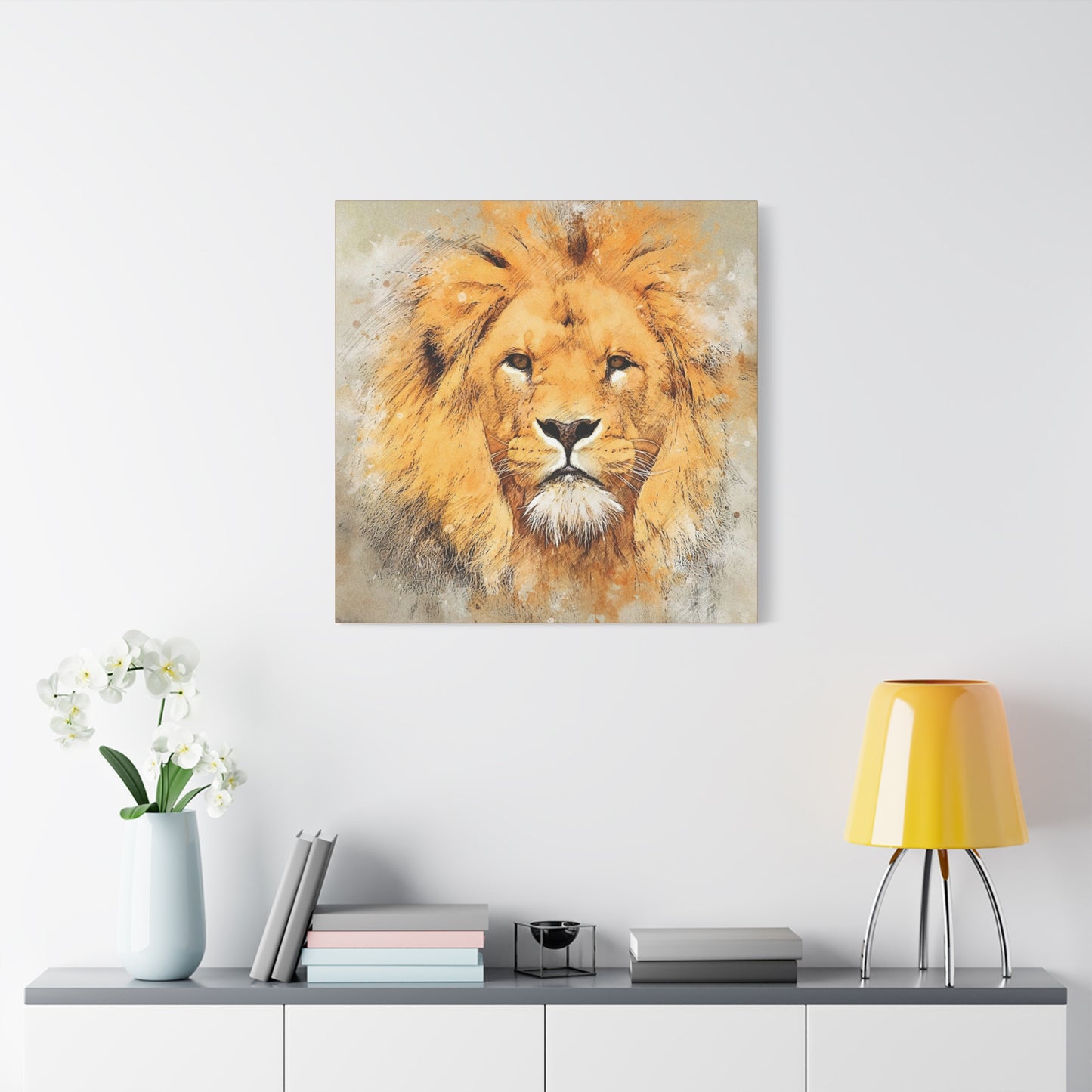 Lion Matte Canvas, Stretched, 1.25"