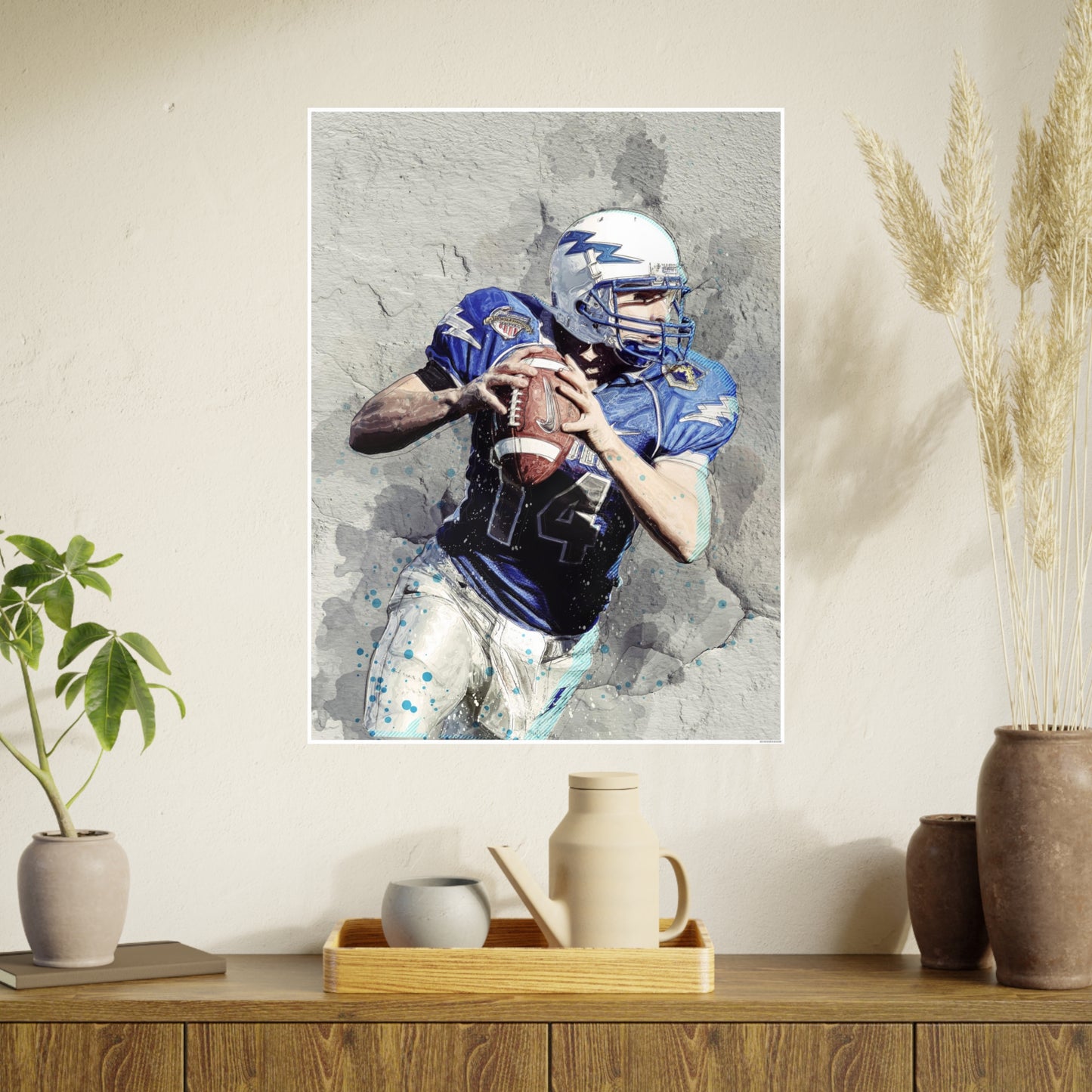 Quarterback Photo Art Paper Posters