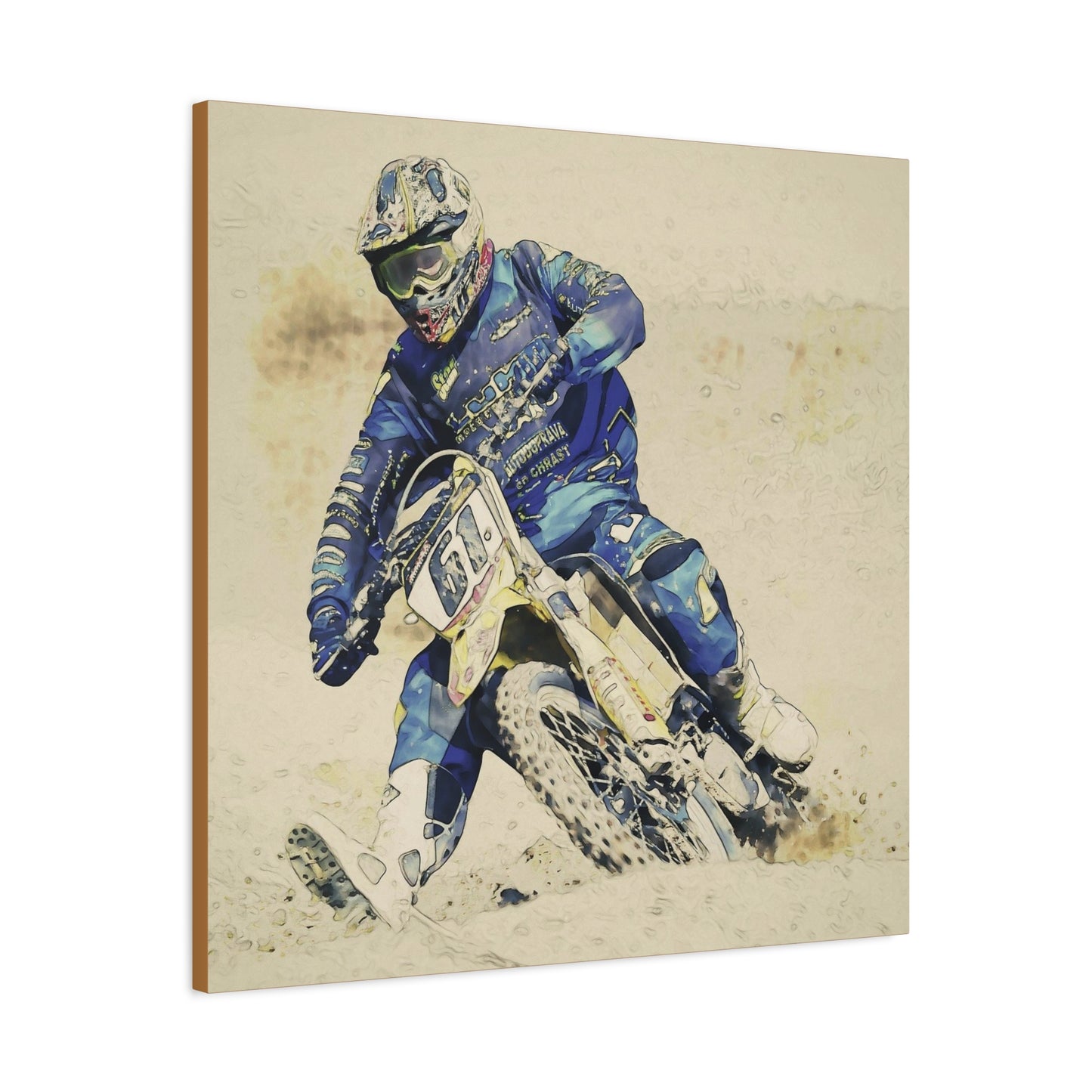 Motocross Matte Canvas, Stretched, 1.25"