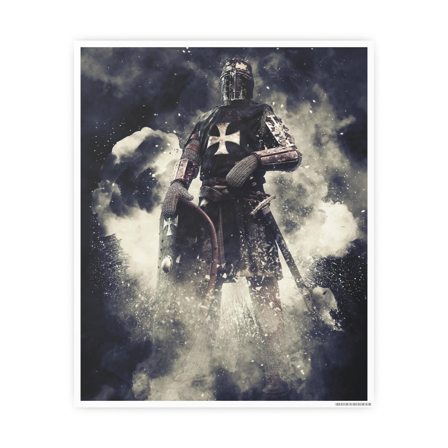 Knight Crusader Photo Art Paper Posters