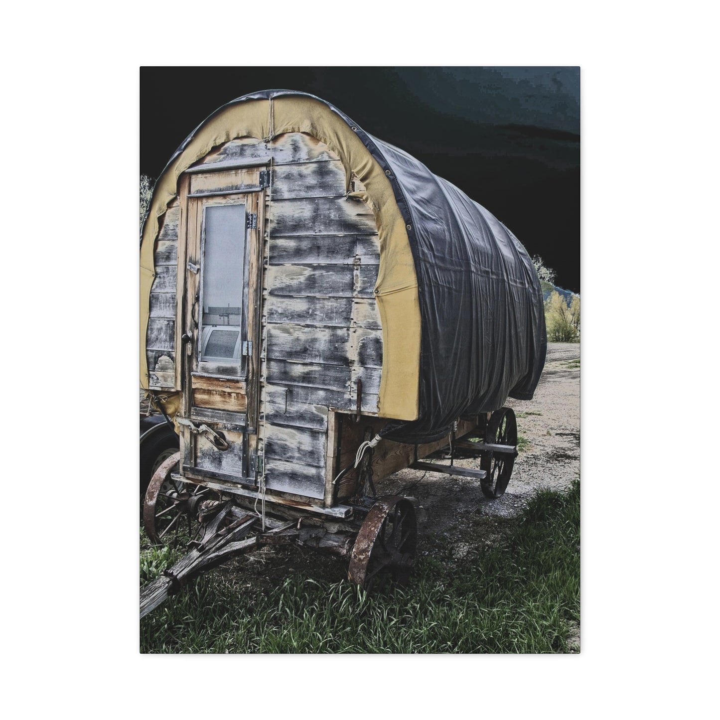 Chuck Wagon Matte Canvas, Stretched, 1.25"