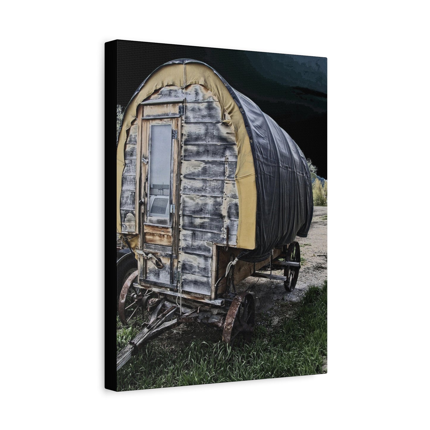 Chuck Wagon Matte Canvas, Stretched, 1.25"