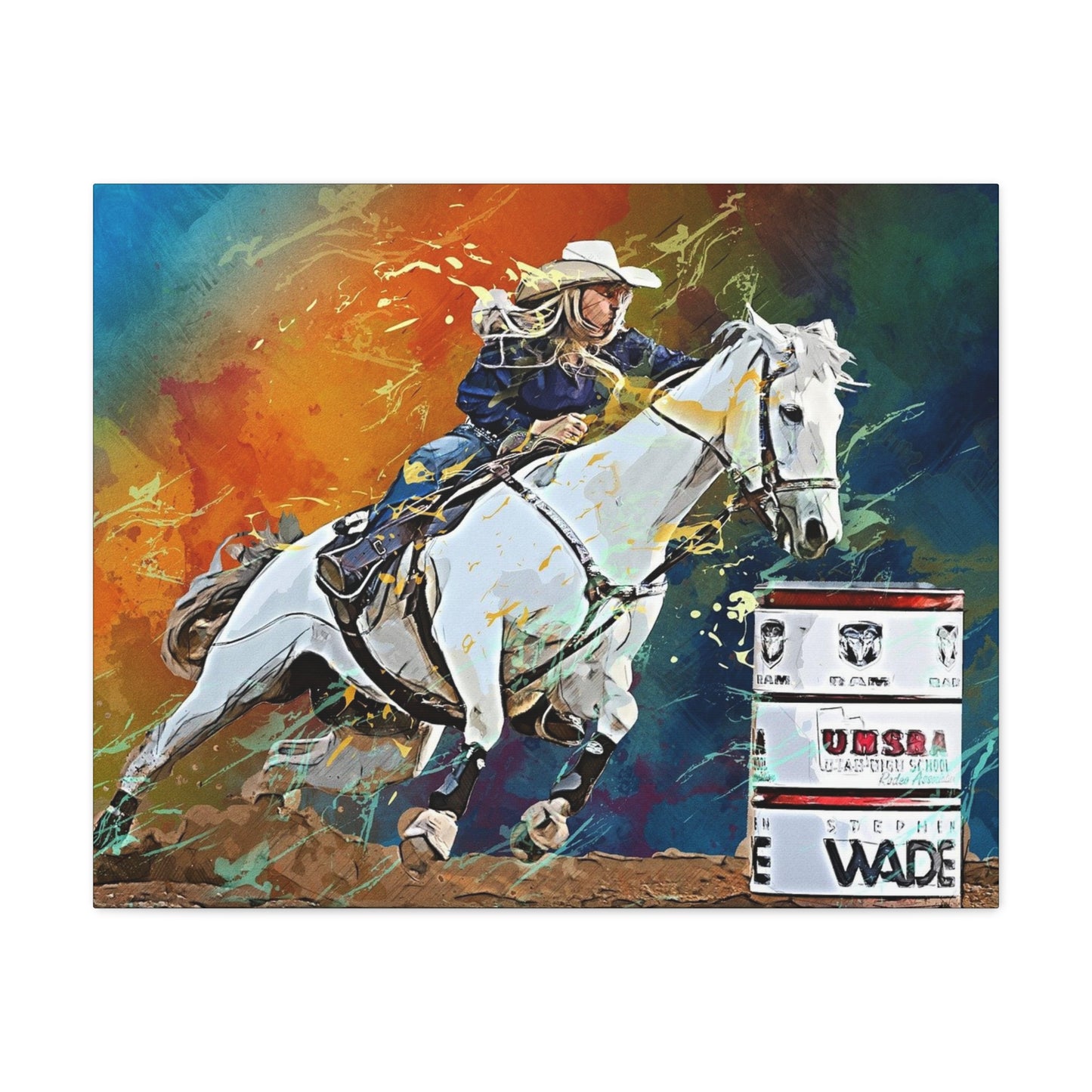 Cow Girl Matte Canvas, Stretched, 1.25"