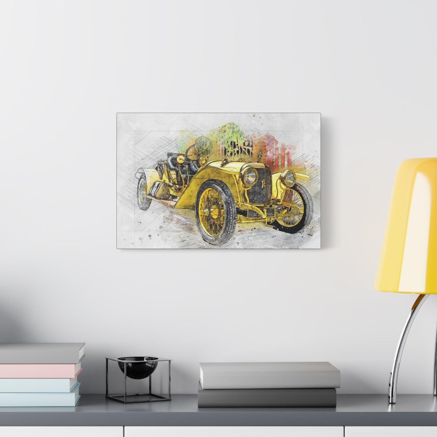Car Matte Canvas, Stretched, 1.25"