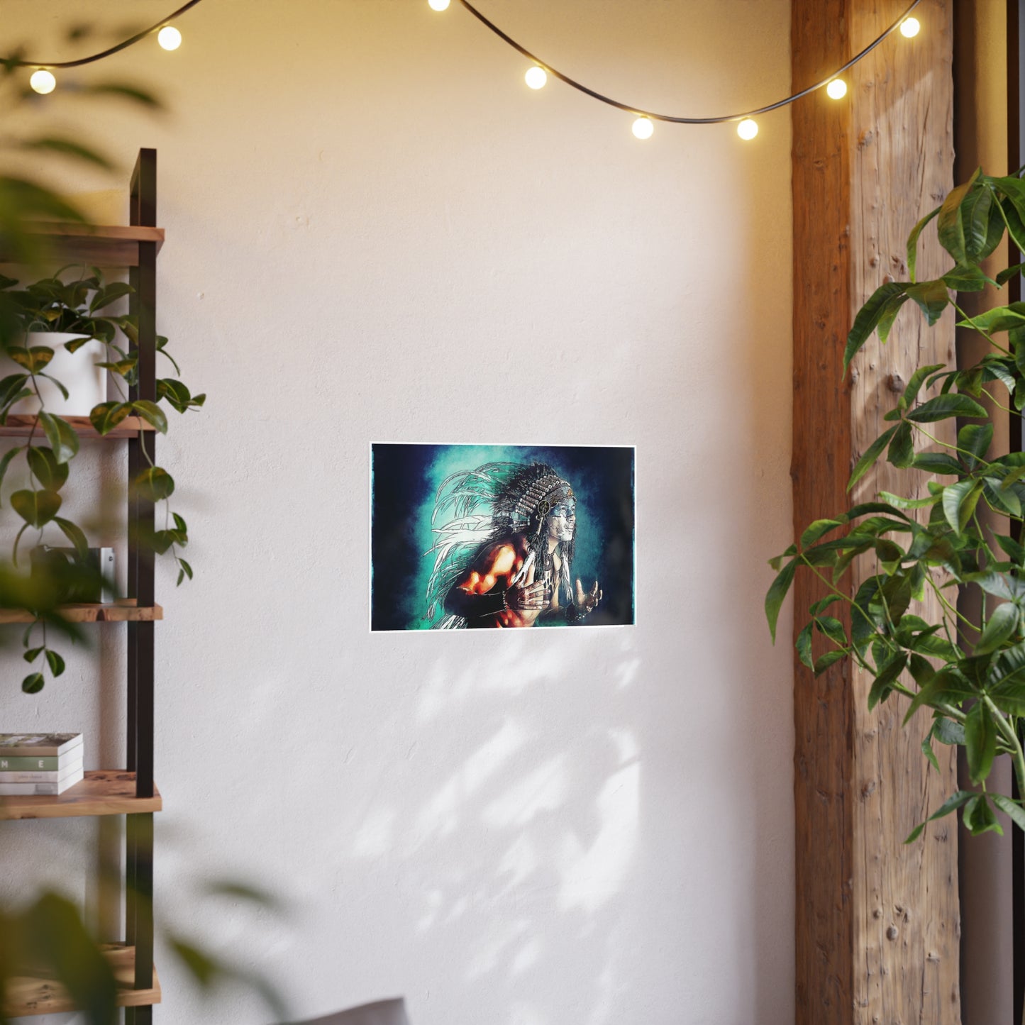 First Nation Man Photo Art Paper Posters