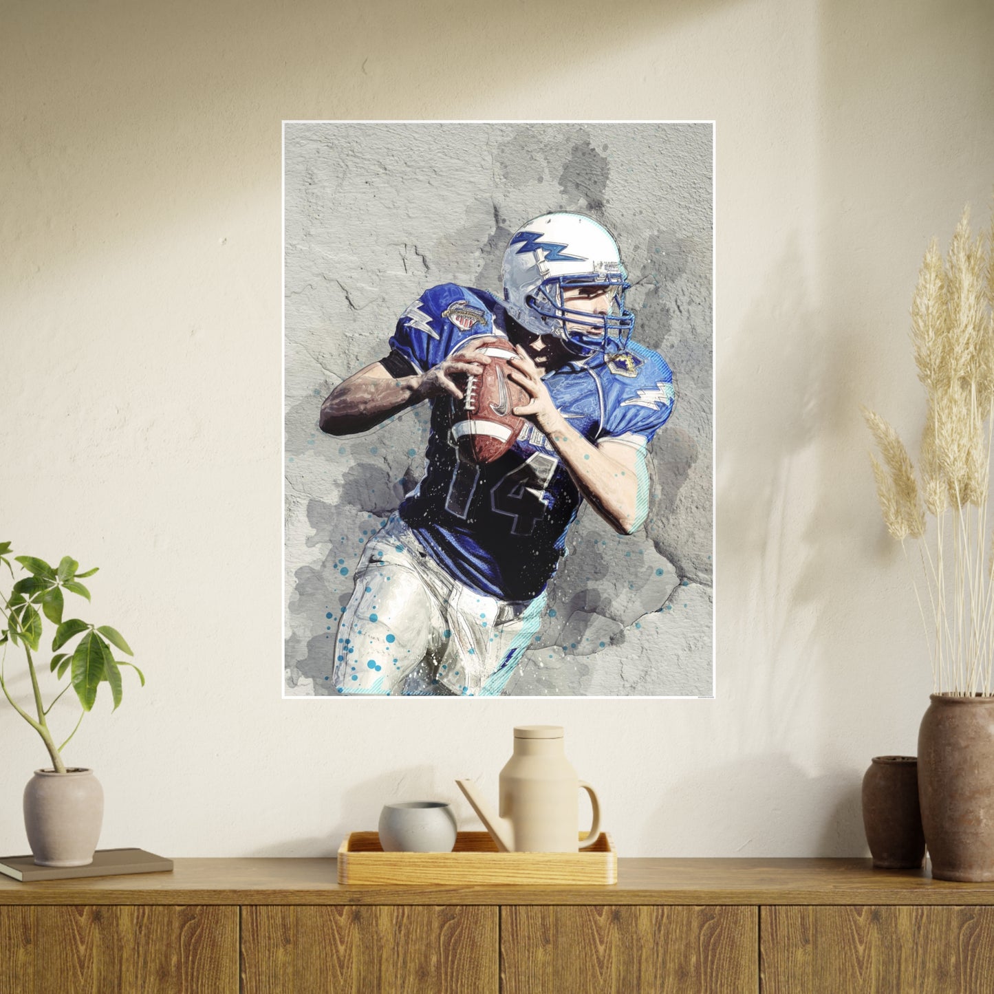 Quarterback Photo Art Paper Posters