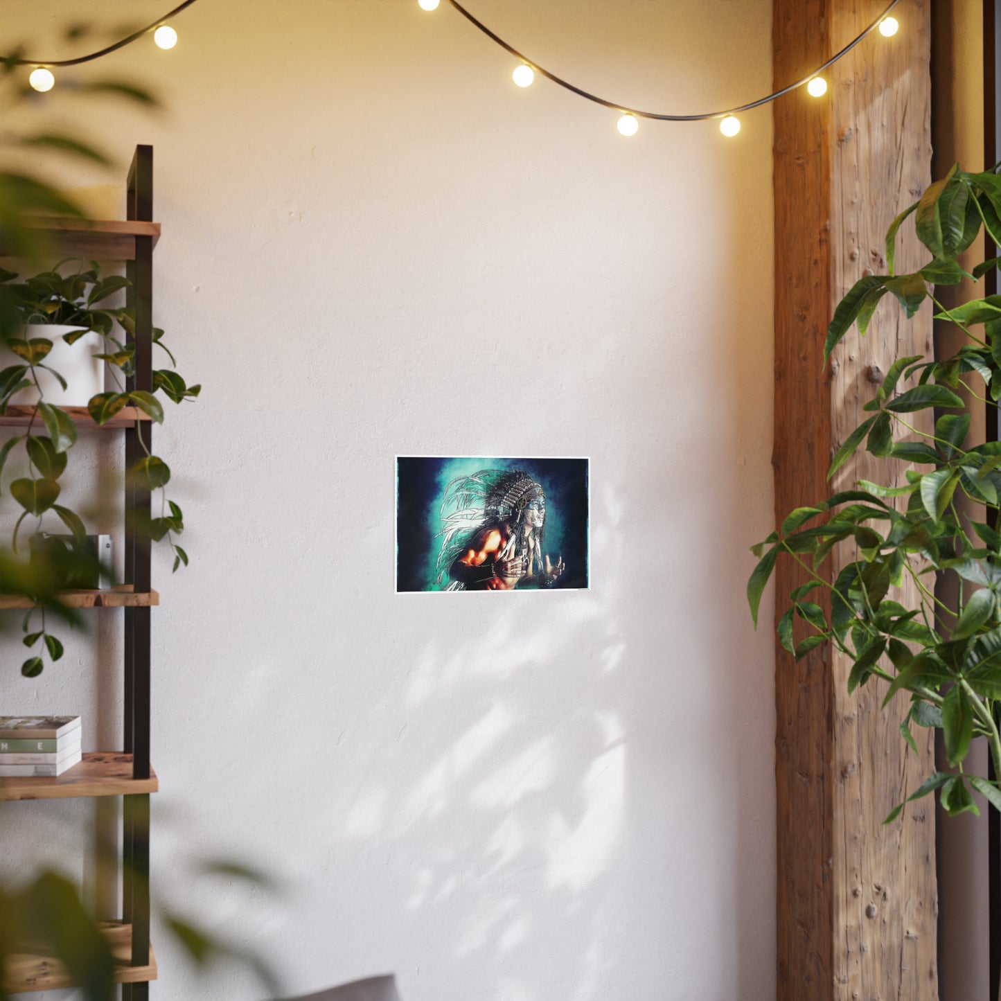 First Nation Man Photo Art Paper Posters