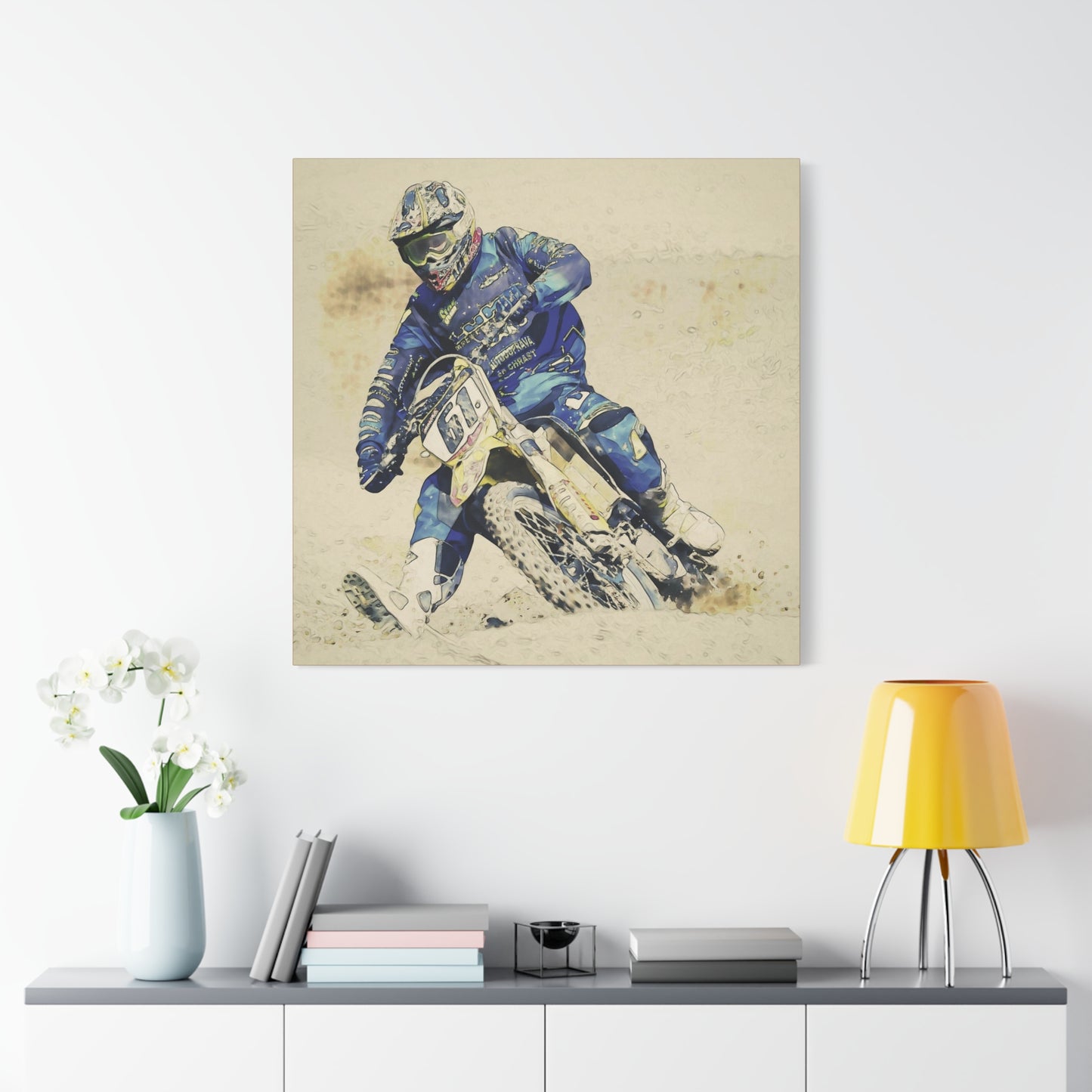 Motocross Matte Canvas, Stretched, 1.25"