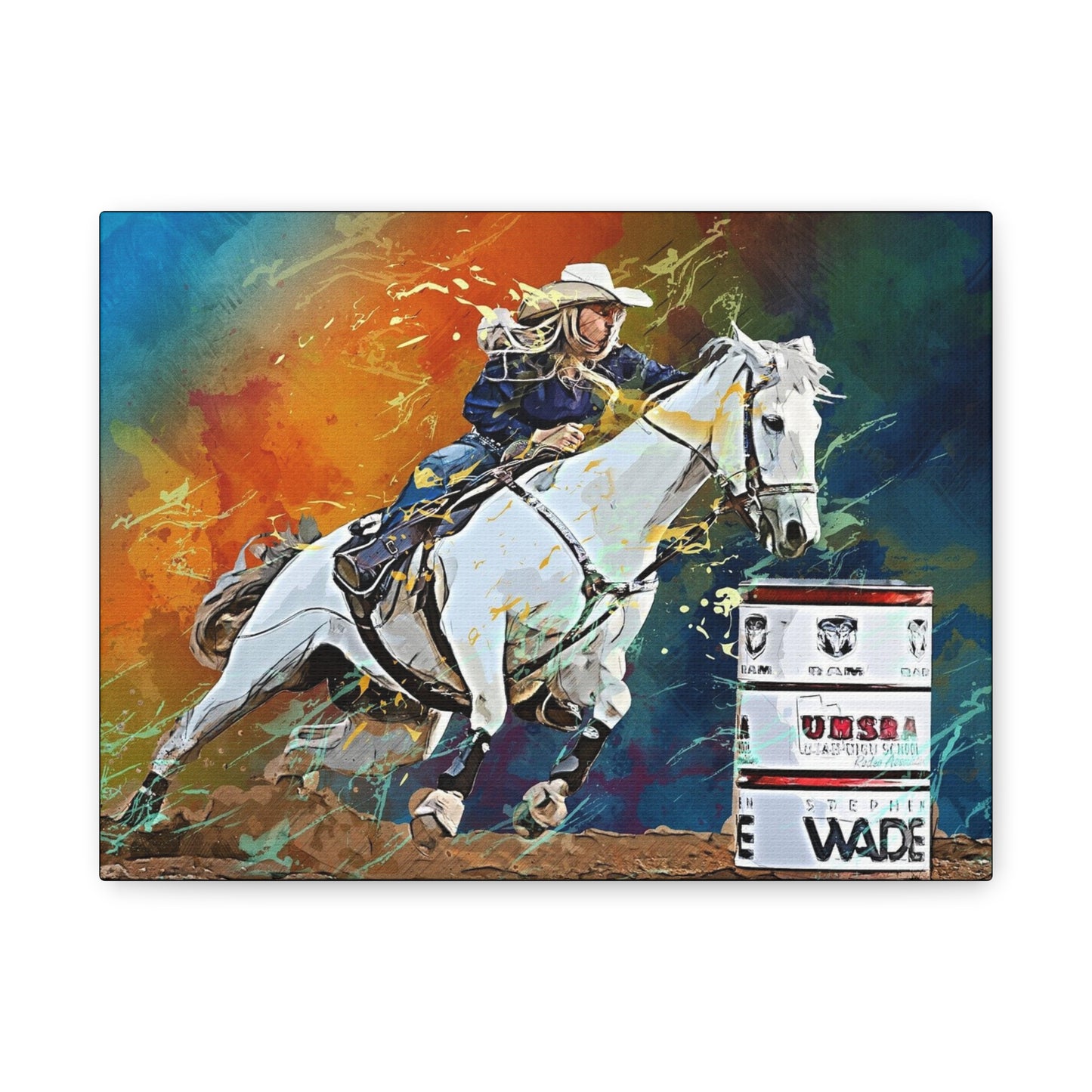 Cow Girl Matte Canvas, Stretched, 1.25"
