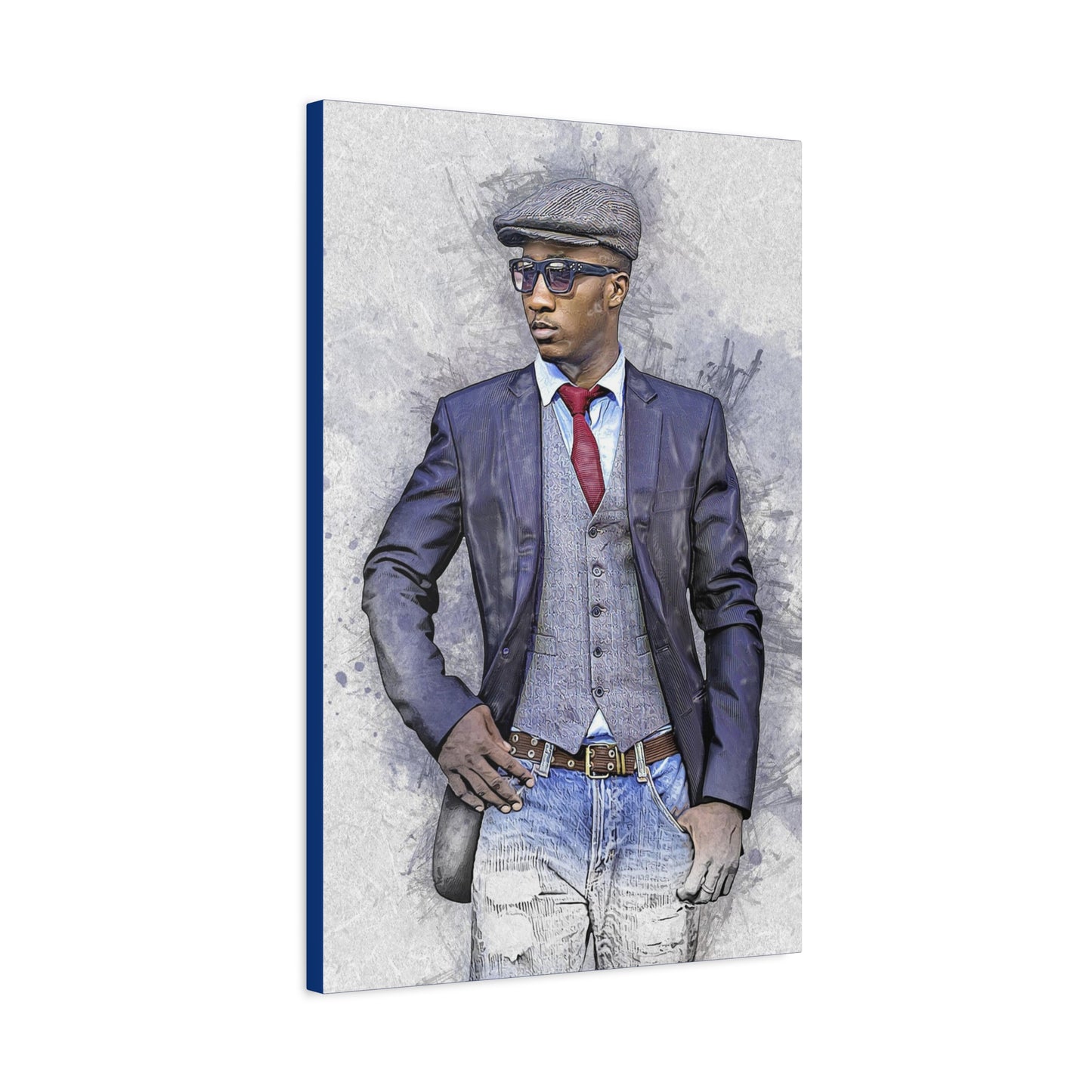 Man Model  Matte Canvas, Stretched, 1.25"