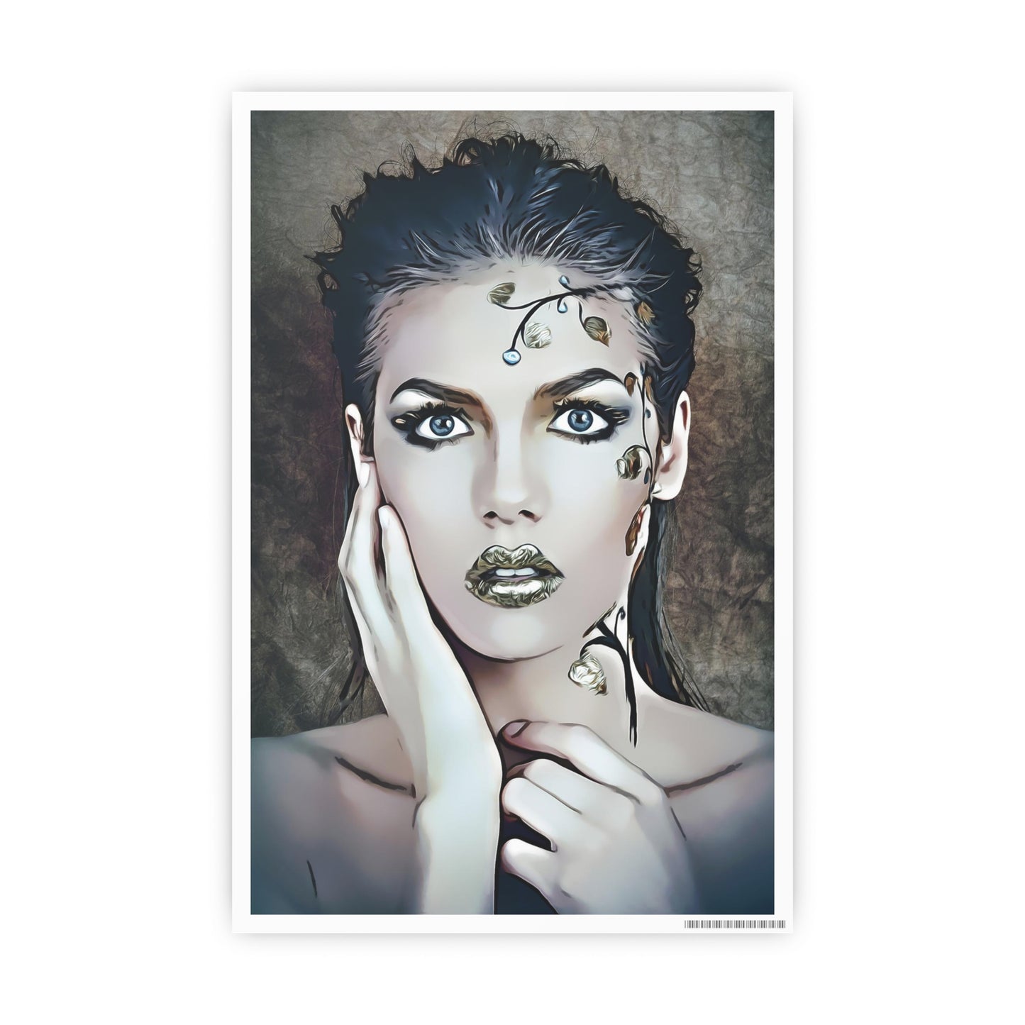 Woman Portrait Photo Art Paper Posters