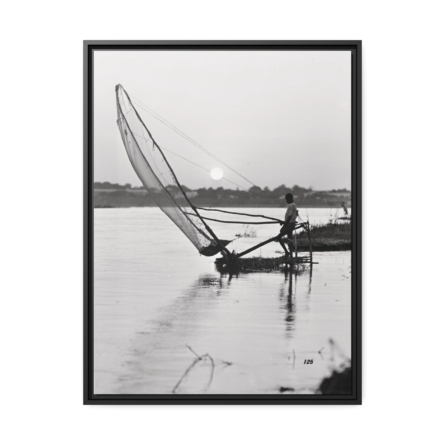 Fisherman Matte Canvas, Black Frame