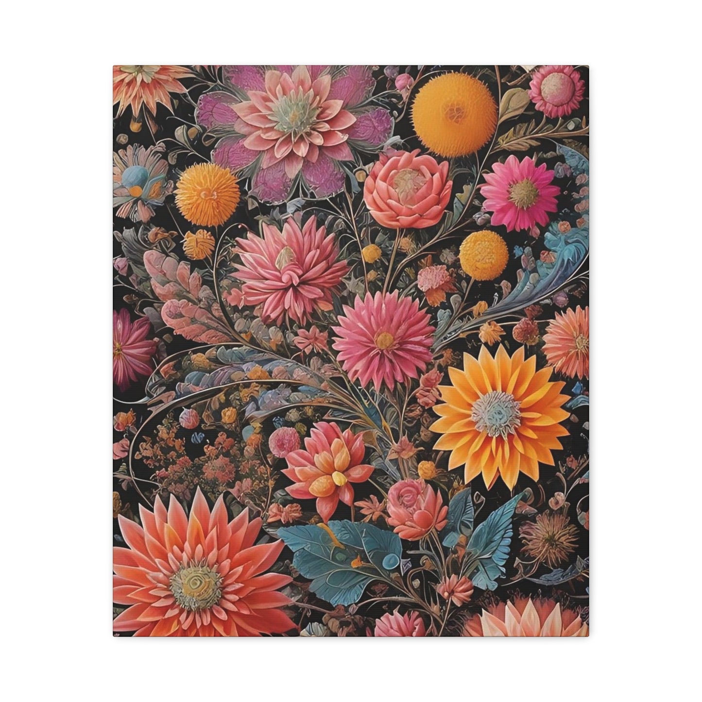 Flowers AI Gen Matte Canvas, Stretched, 1.25"