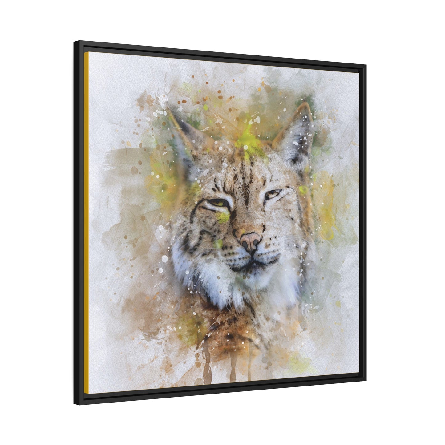 Bobcat Matte Canvas, Black Frame