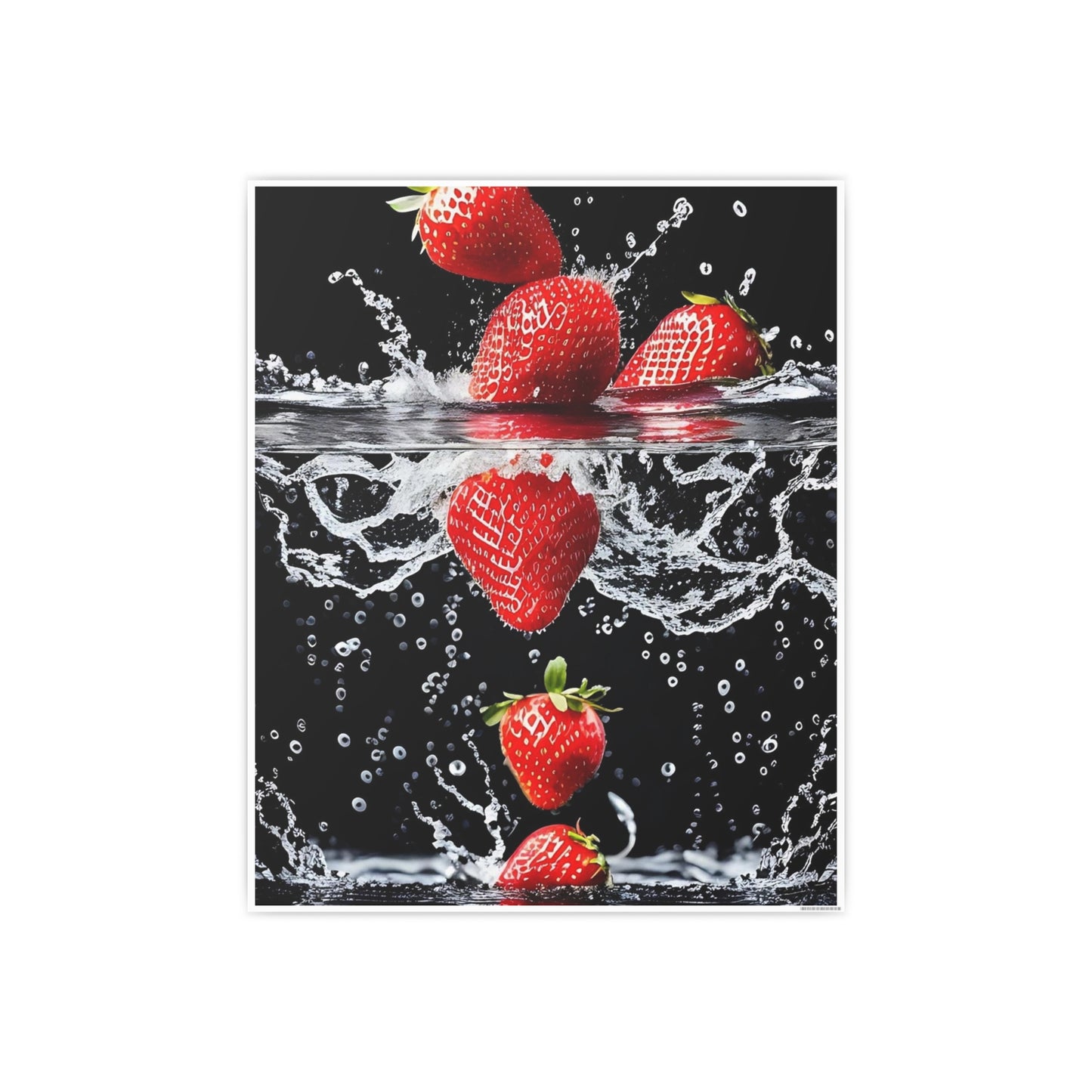 Strawberries AI Gen Photo Art Paper Posters