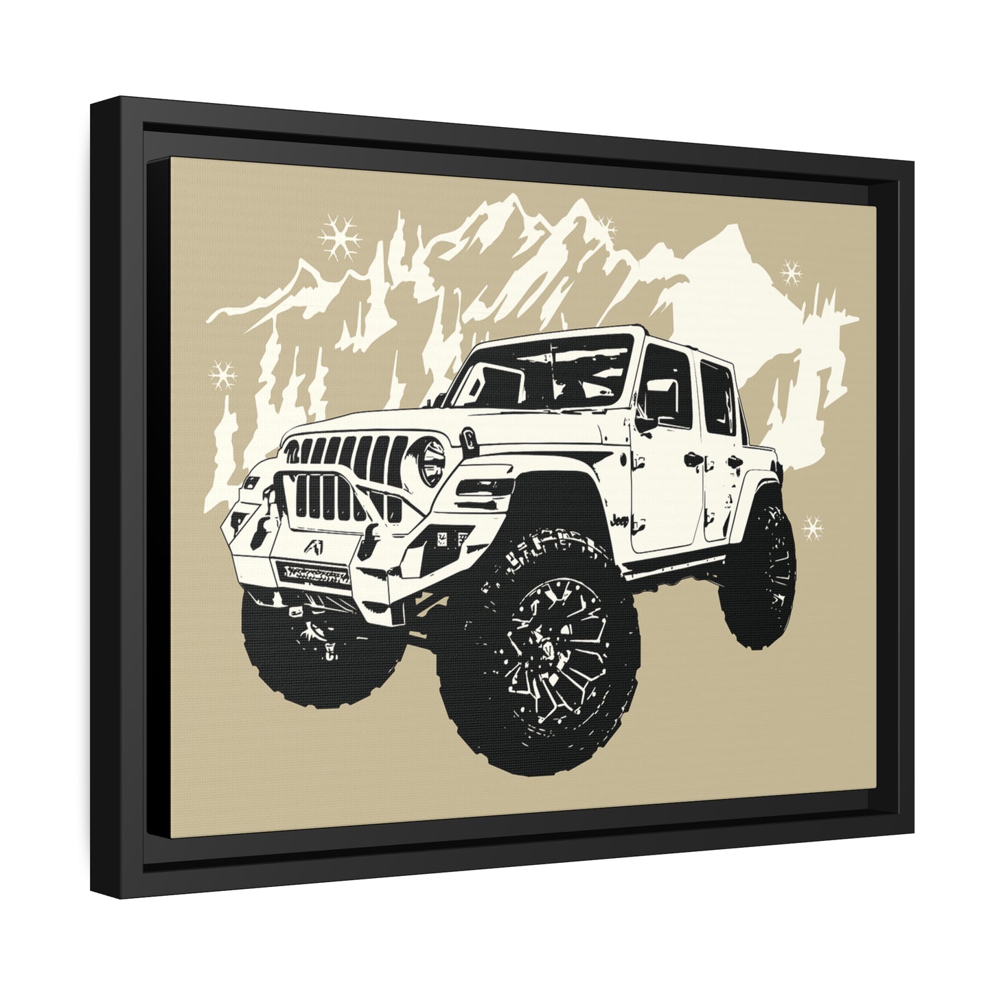 Jeep Matte Canvas, Black Frame