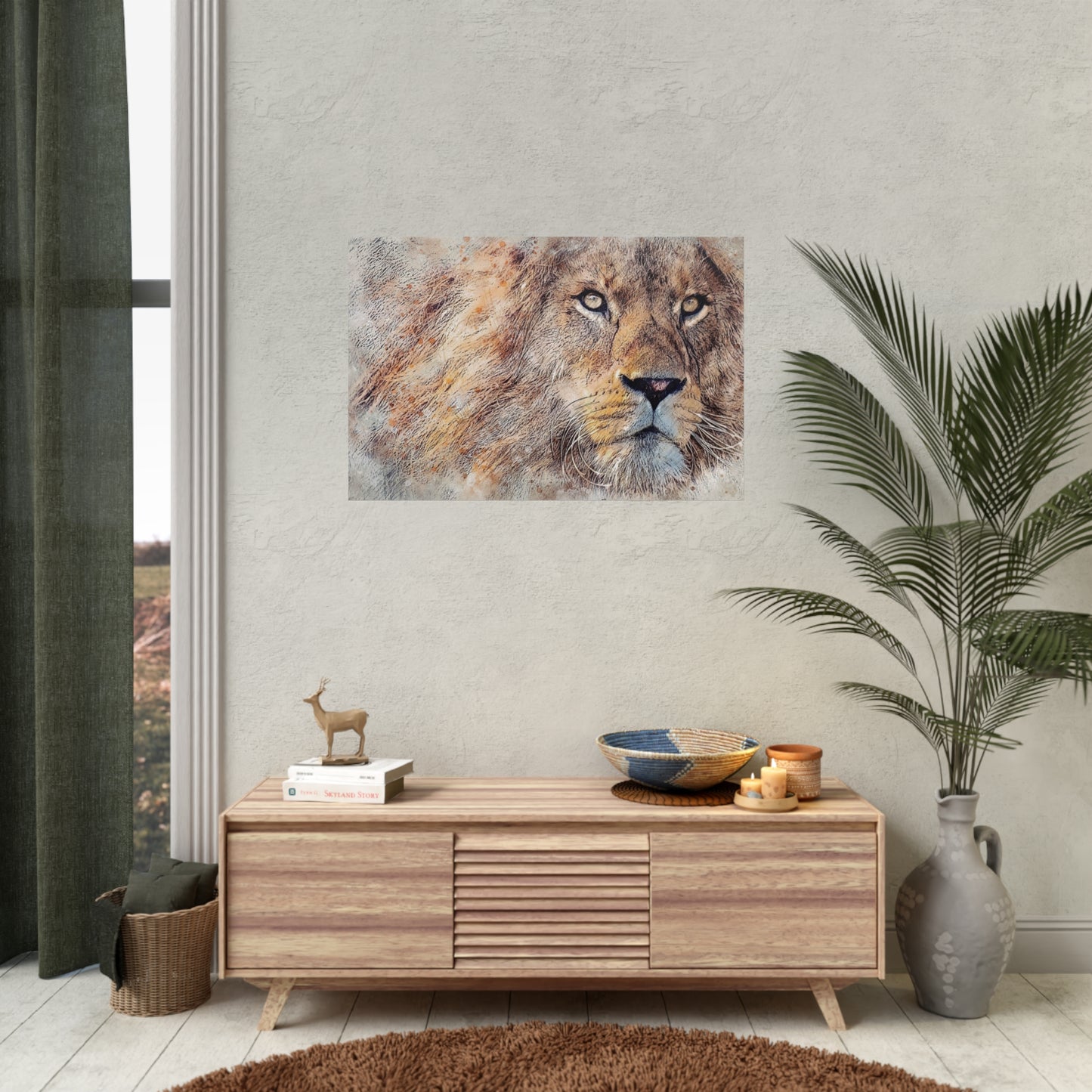 Lion Rolled Posters