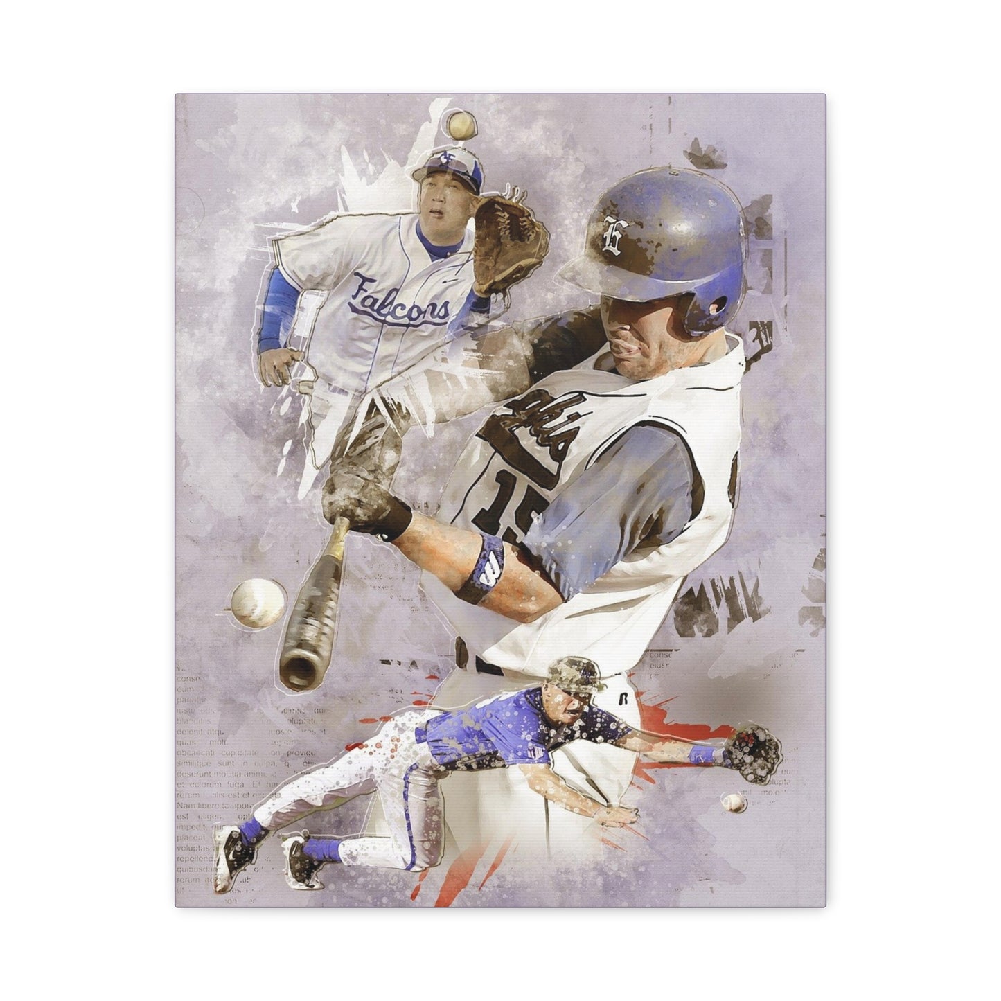 Baseball Matte Canvas, Stretched, 1.25"