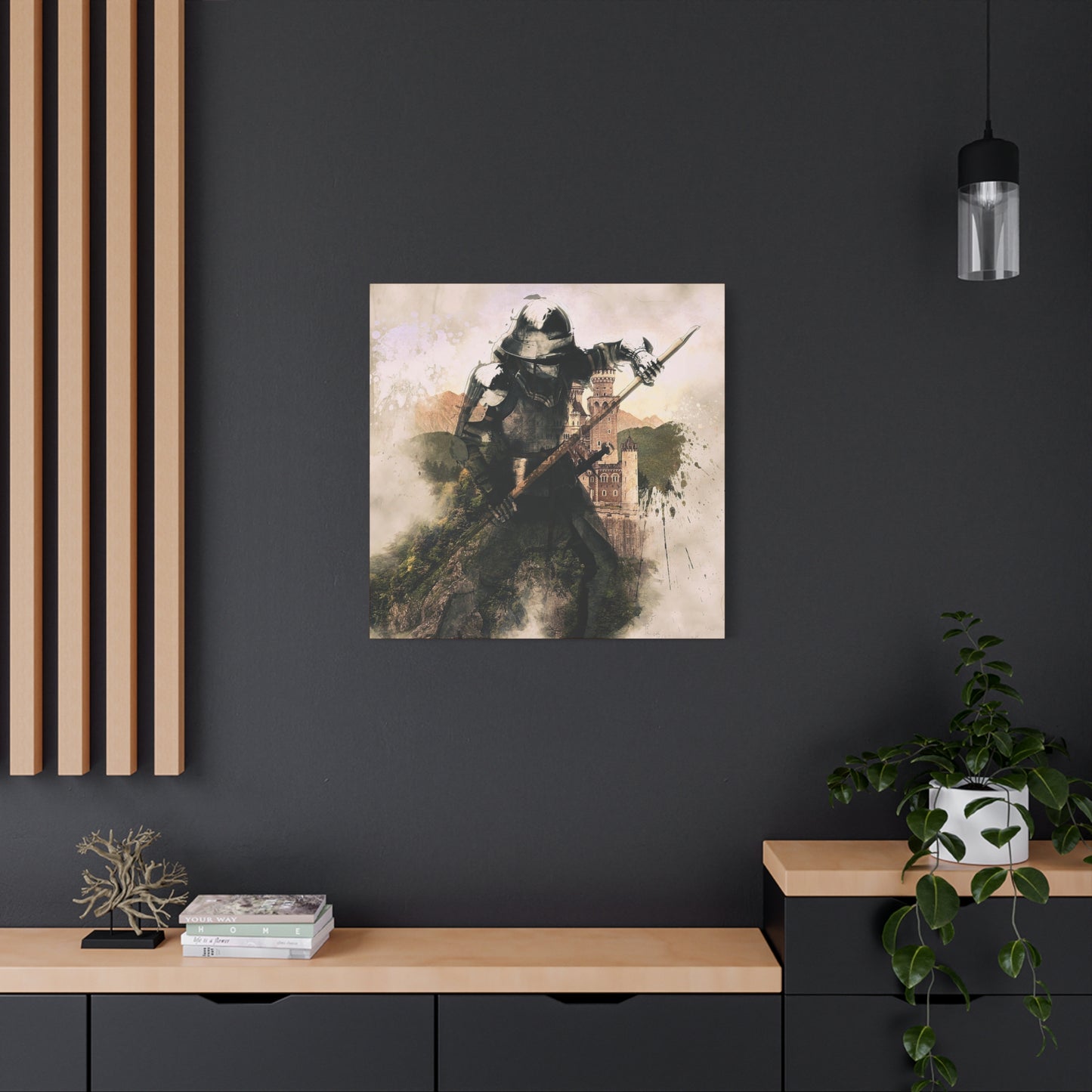 Medieval Knight Matte Canvas, Stretched, 1.25"