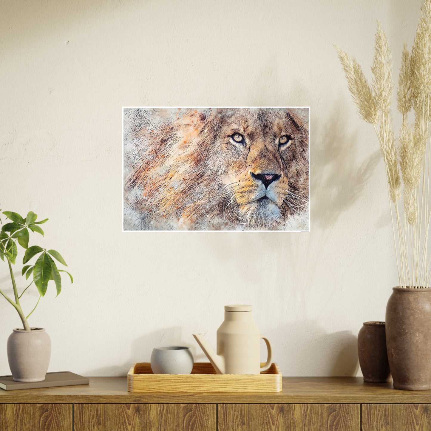 Lion Photo Art Paper Posters