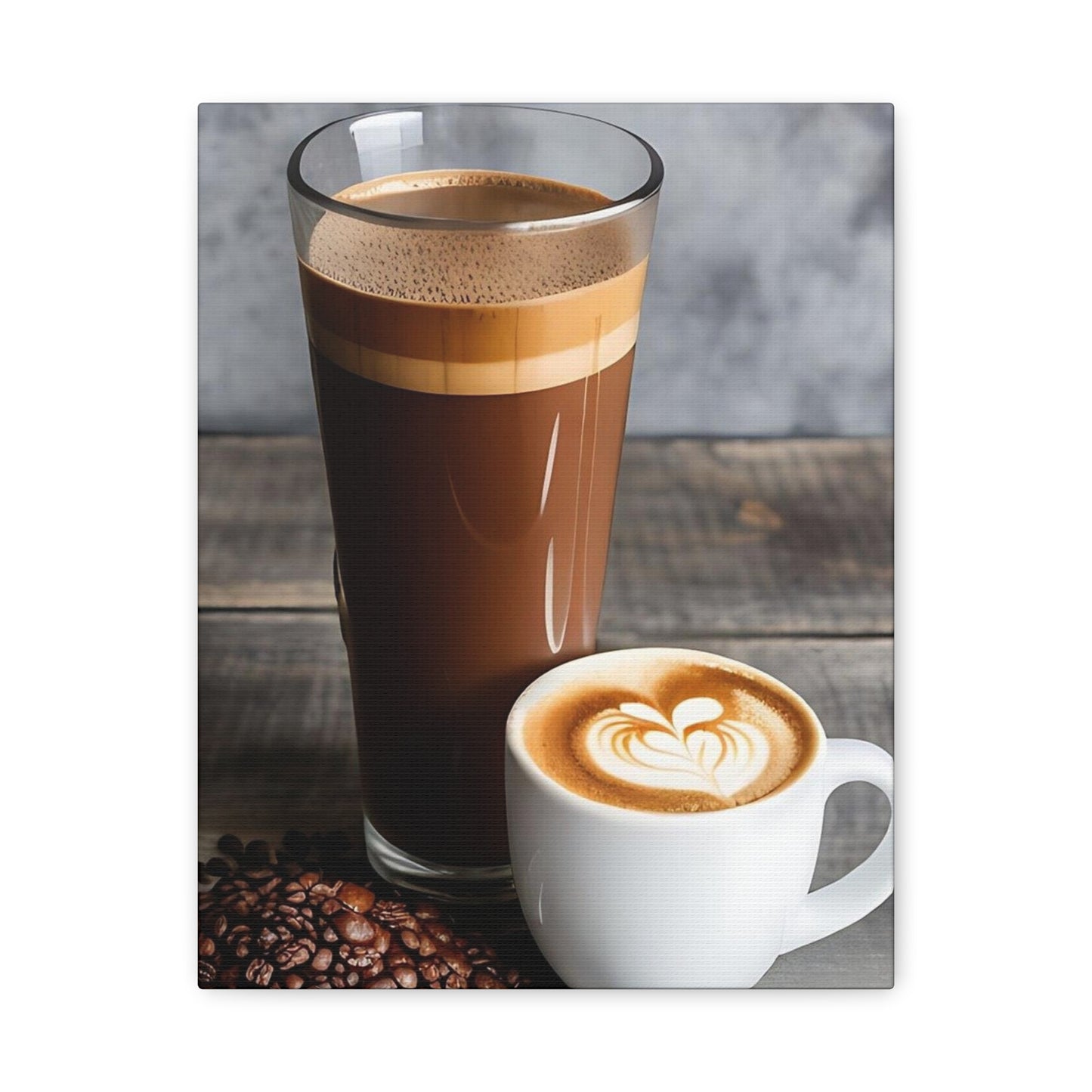 Coffee AI Gen Matte Canvas, Stretched, 1.25"