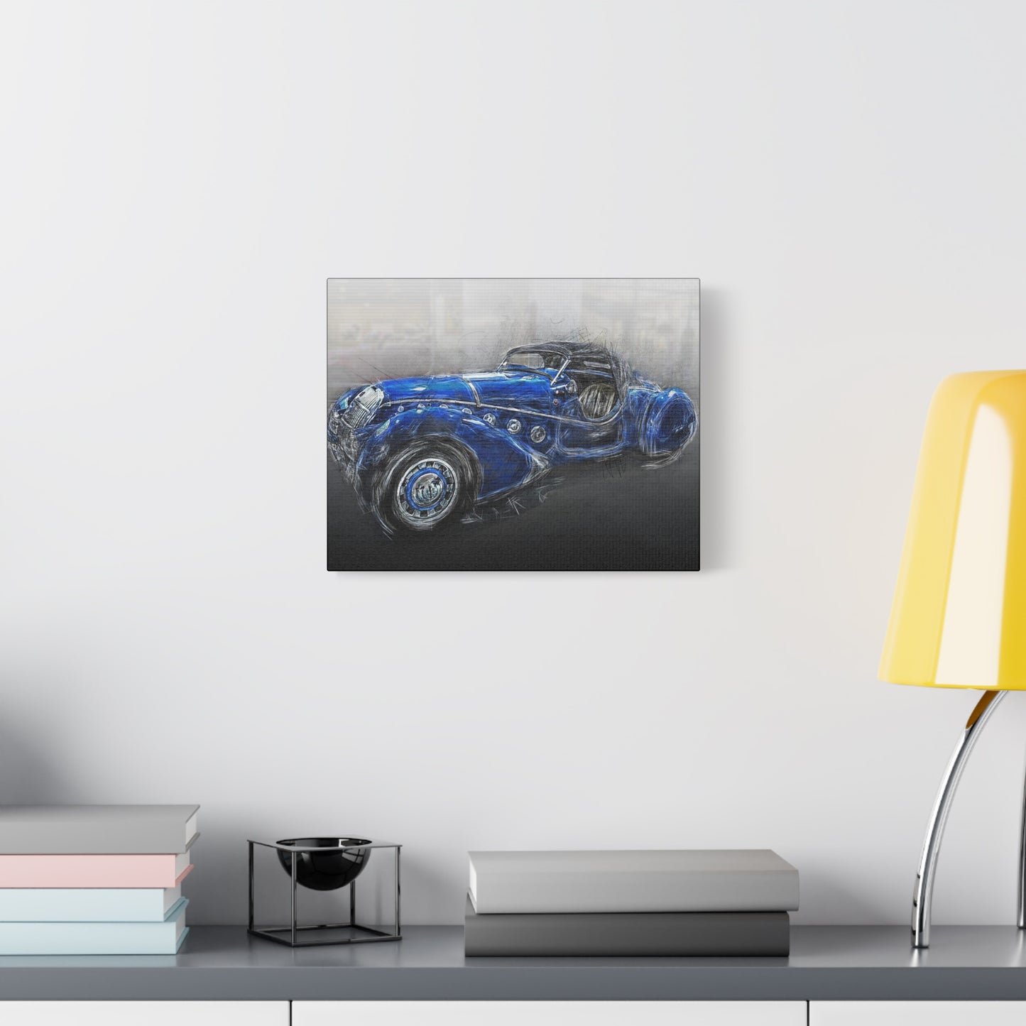 Car Matte Canvas, Stretched, 1.25"
