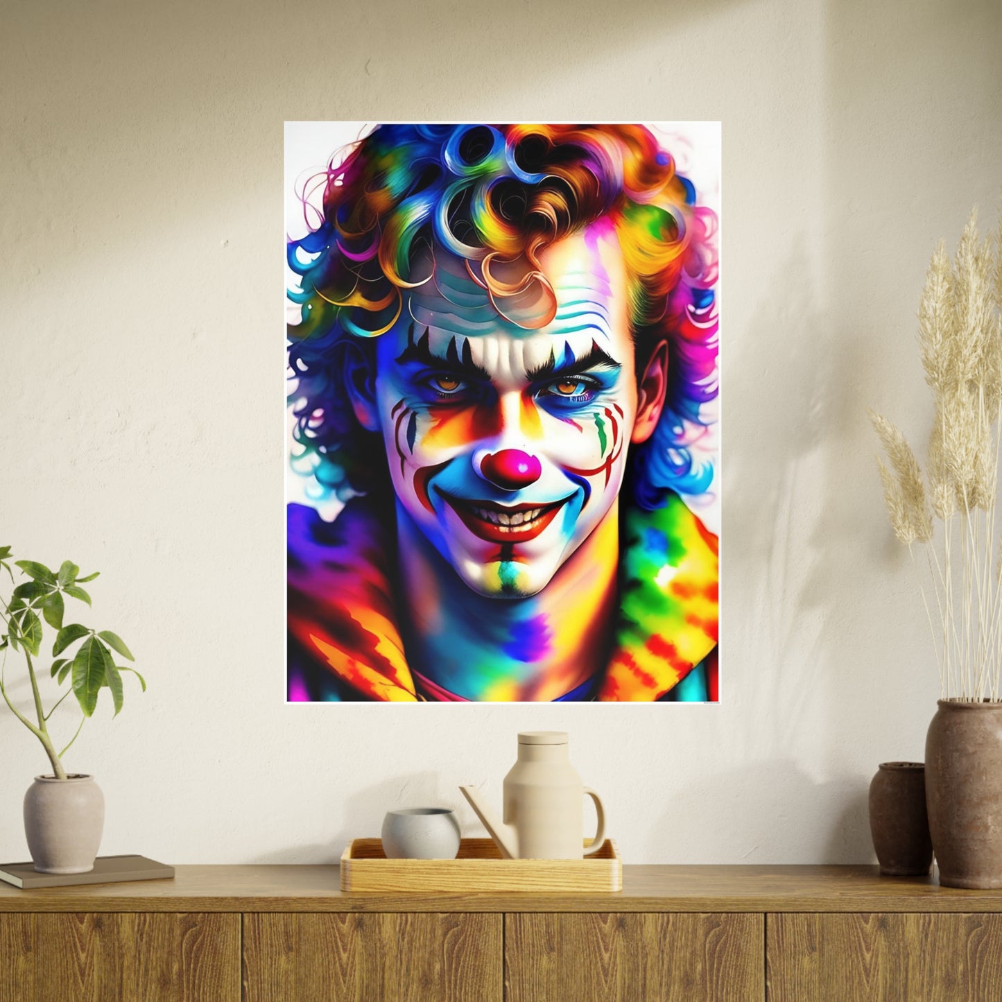 Clown AI Gen Photo Art Paper Posters