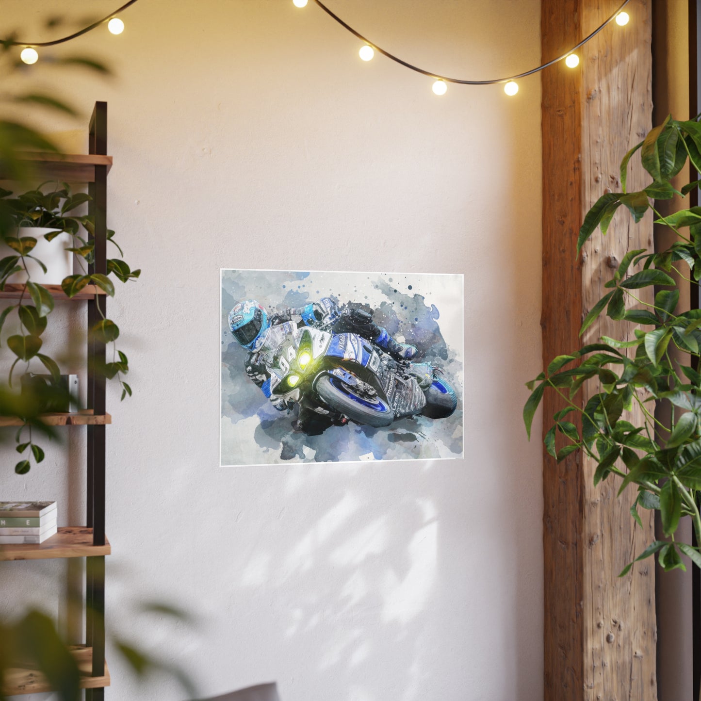 Motorcycle Race Photo Art Paper Posters