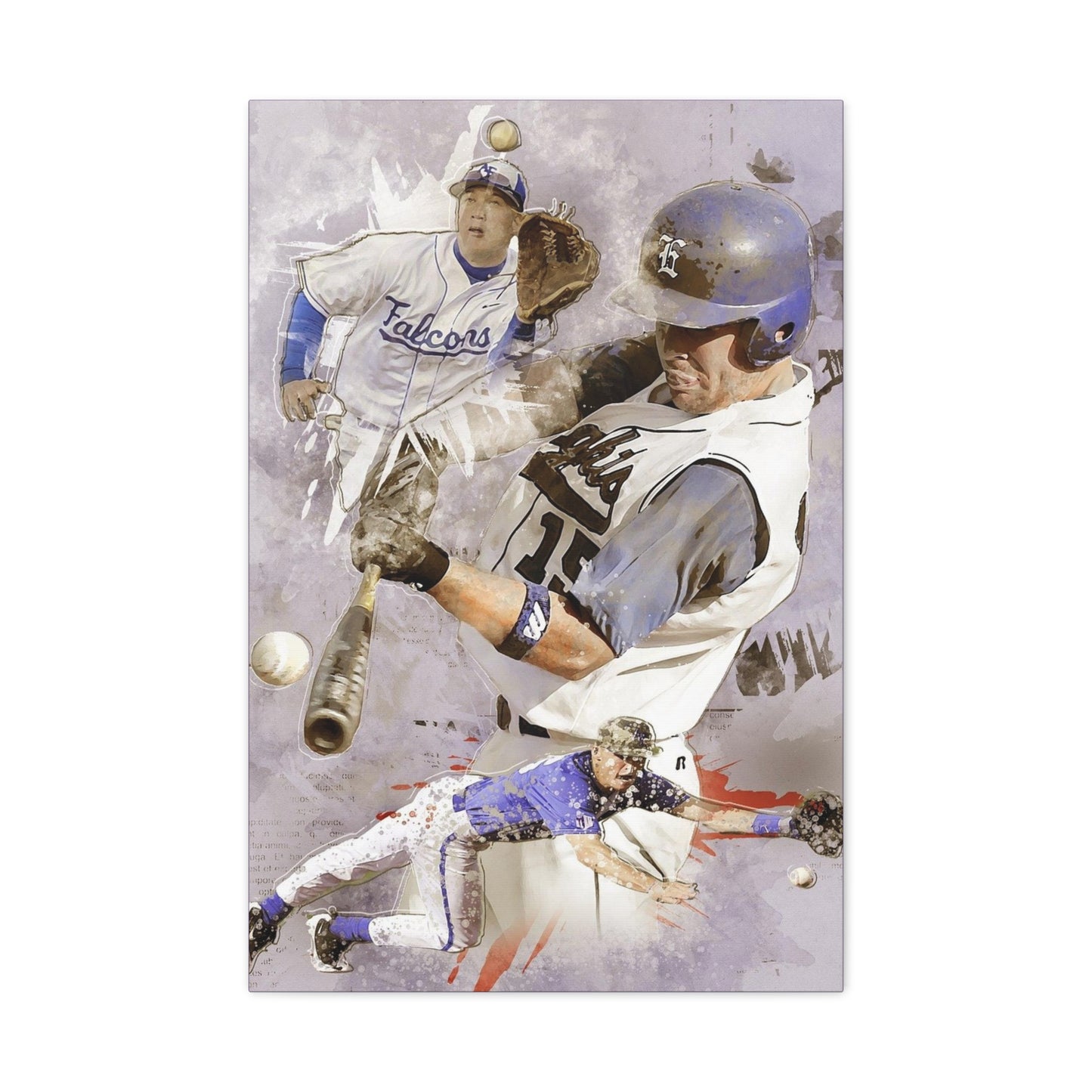 Baseball Matte Canvas, Stretched, 1.25"