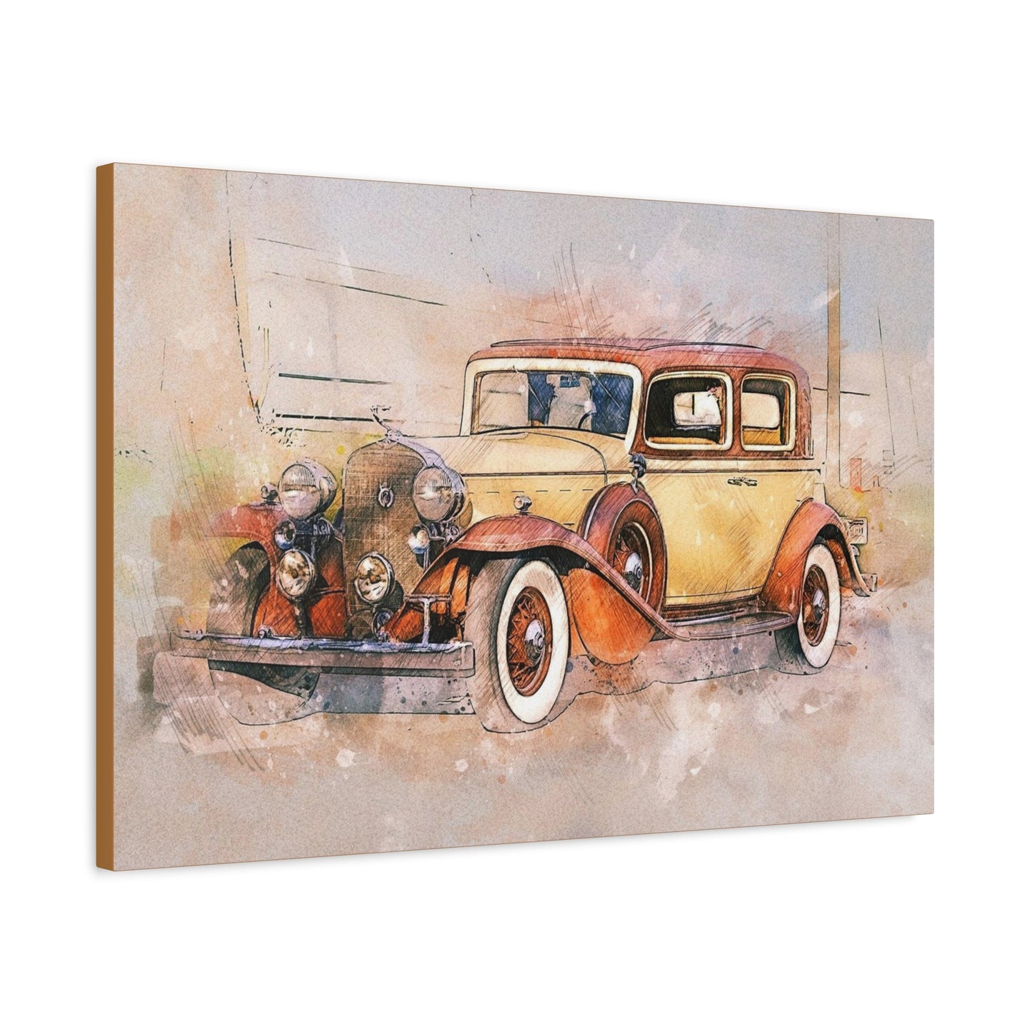 Cadillac Matte Canvas, Stretched, 1.25"