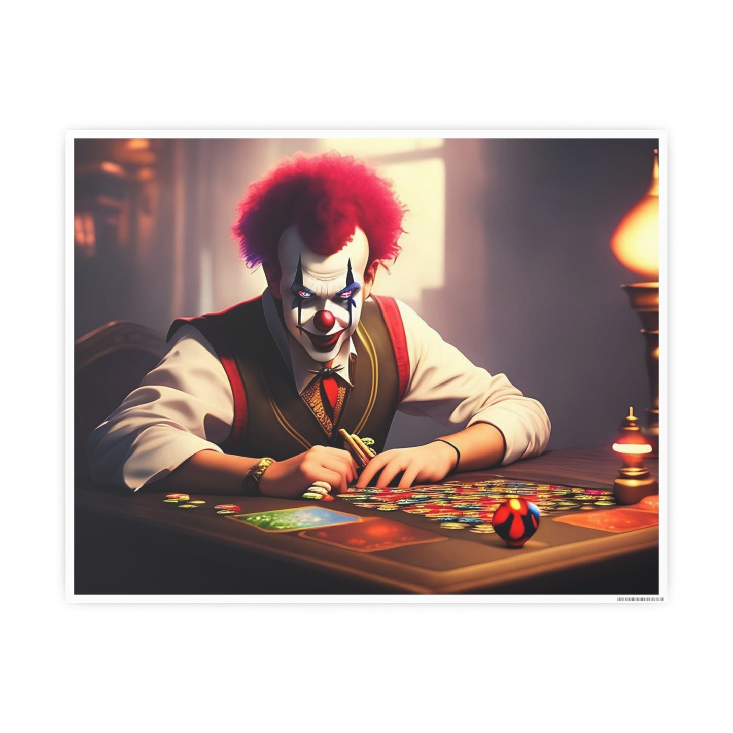 Clown AI Gen Photo Art Paper Posters