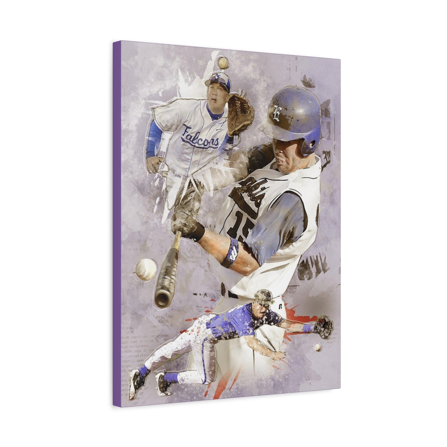 Baseball Matte Canvas, Stretched, 1.25"