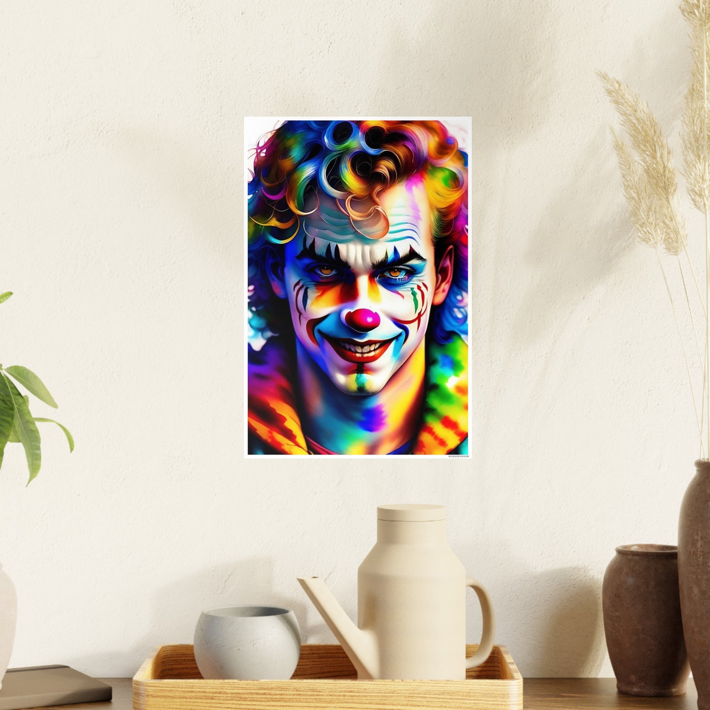 Clown AI Gen Photo Art Paper Posters