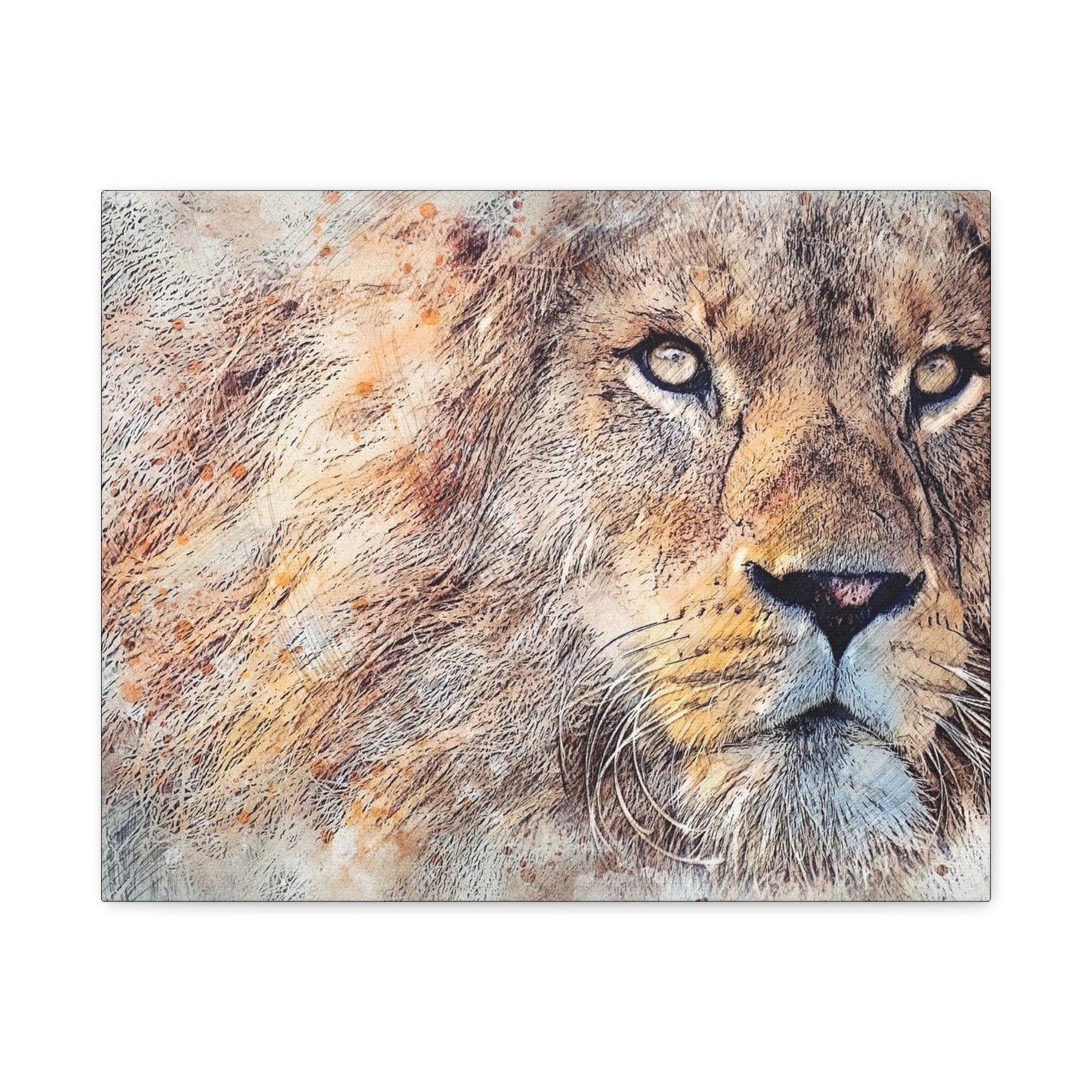 Lion Matte Canvas, Stretched, 1.25"