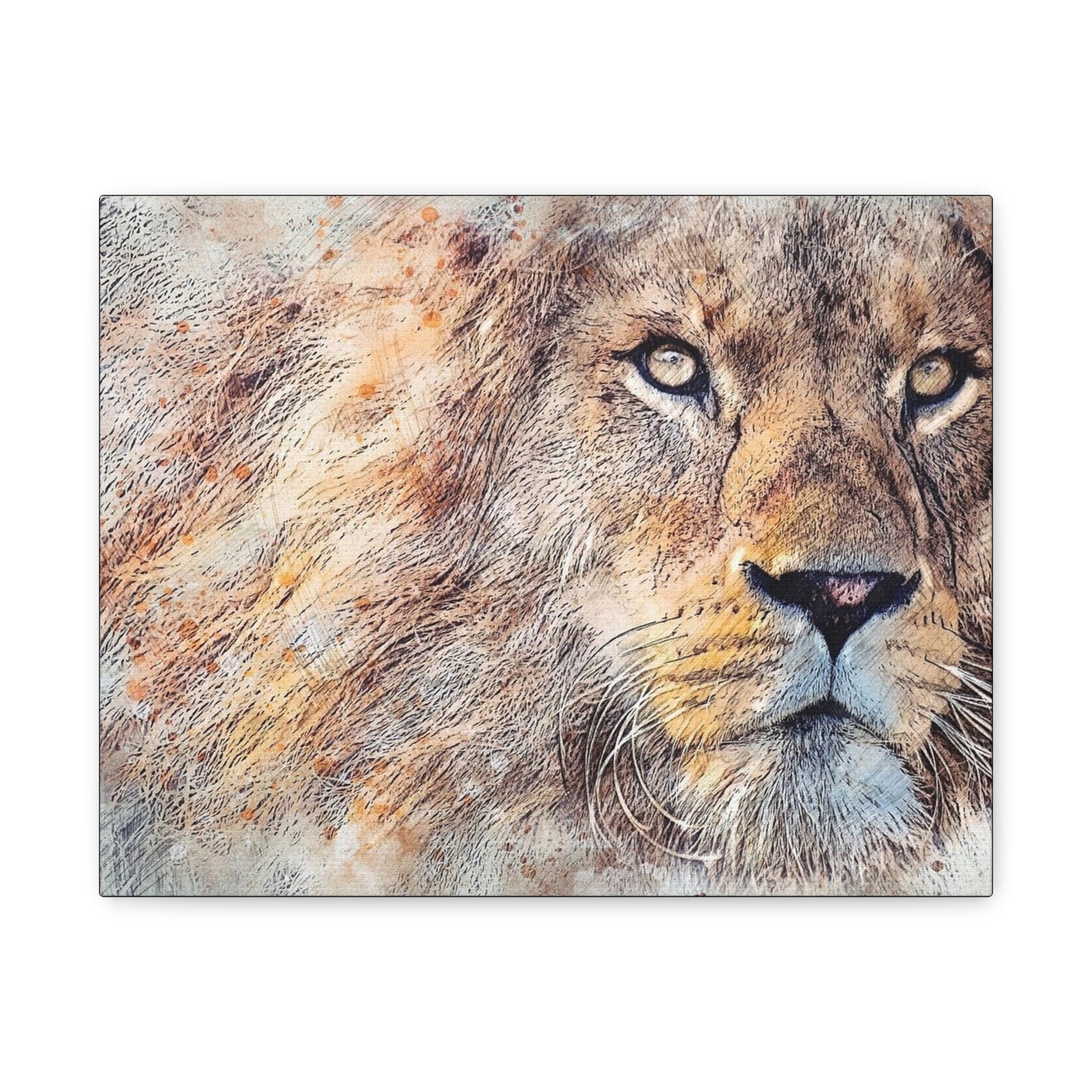 Lion Matte Canvas, Stretched, 1.25"