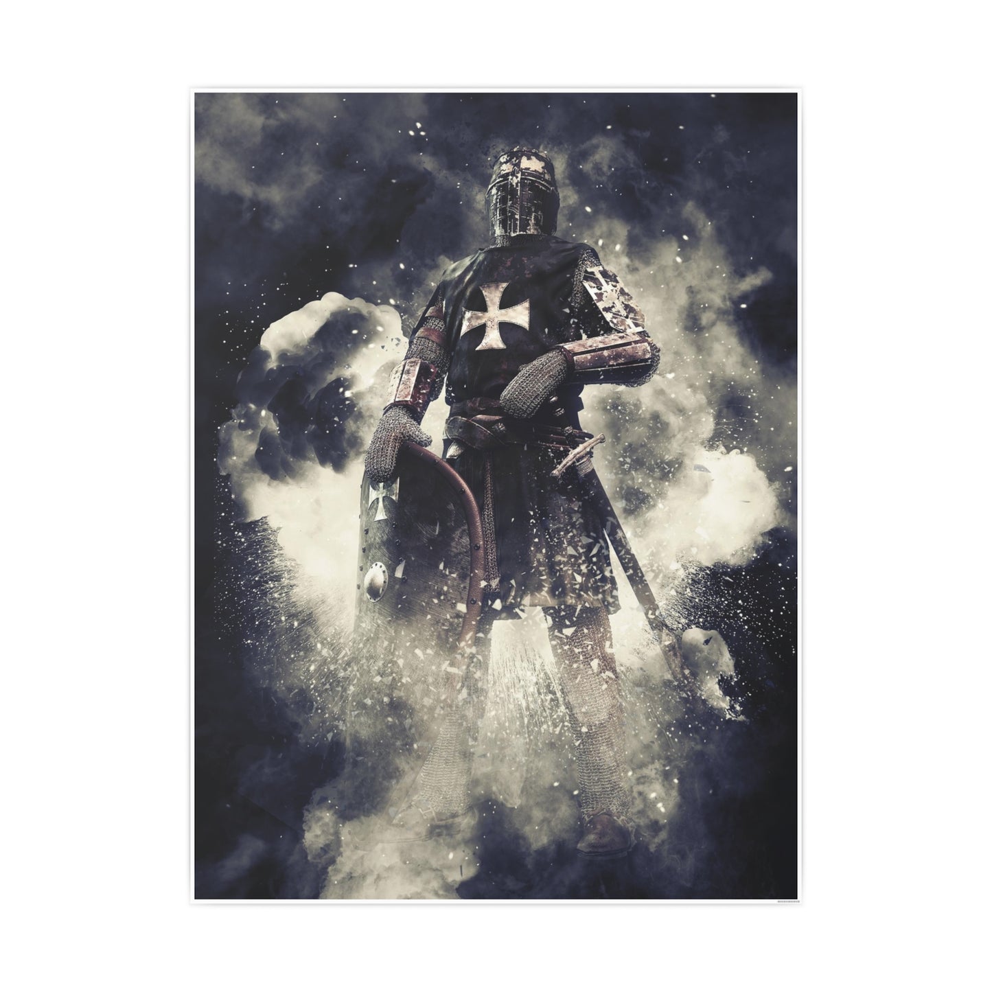 Knight Crusader Photo Art Paper Posters