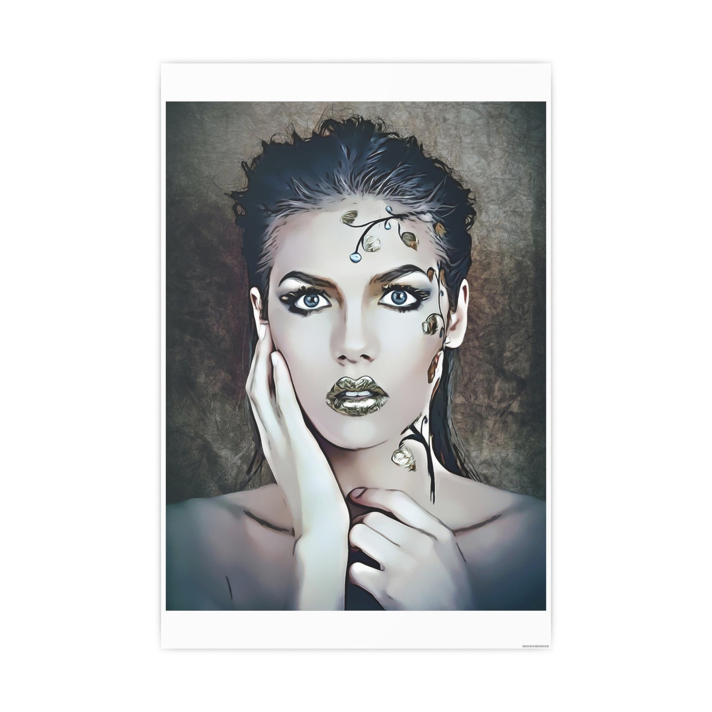 Woman Portrait Photo Art Paper Posters