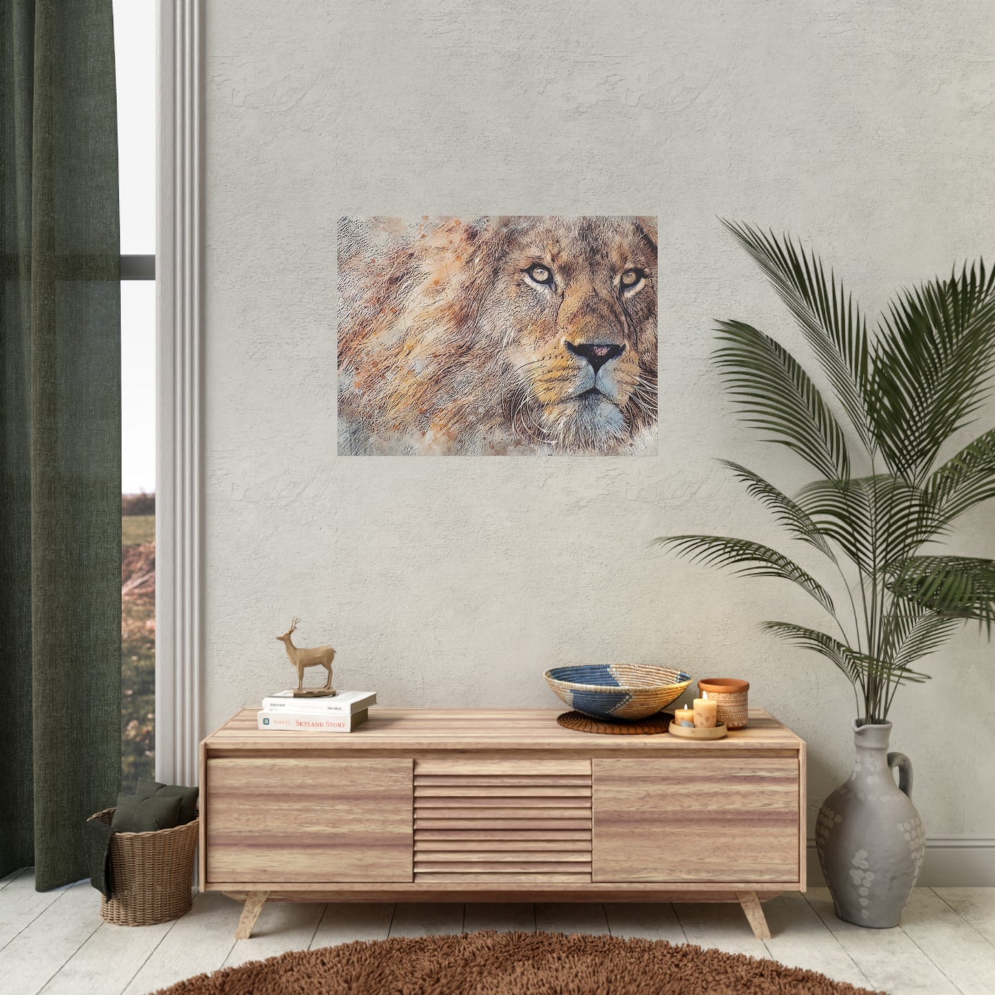 Lion Rolled Posters