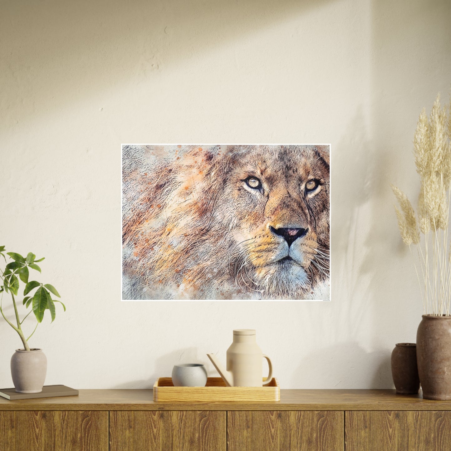 Lion Photo Art Paper Posters