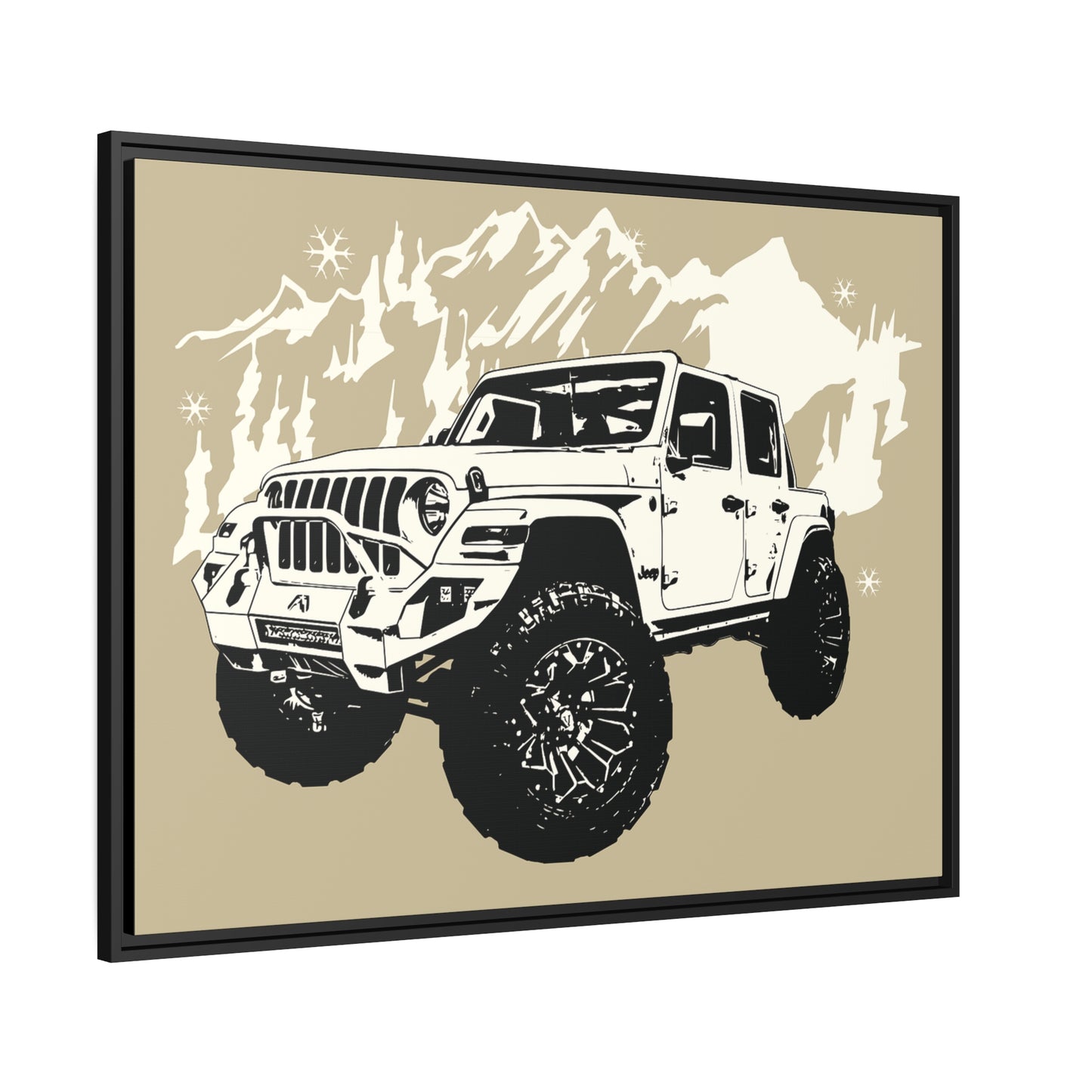 Jeep Matte Canvas, Black Frame
