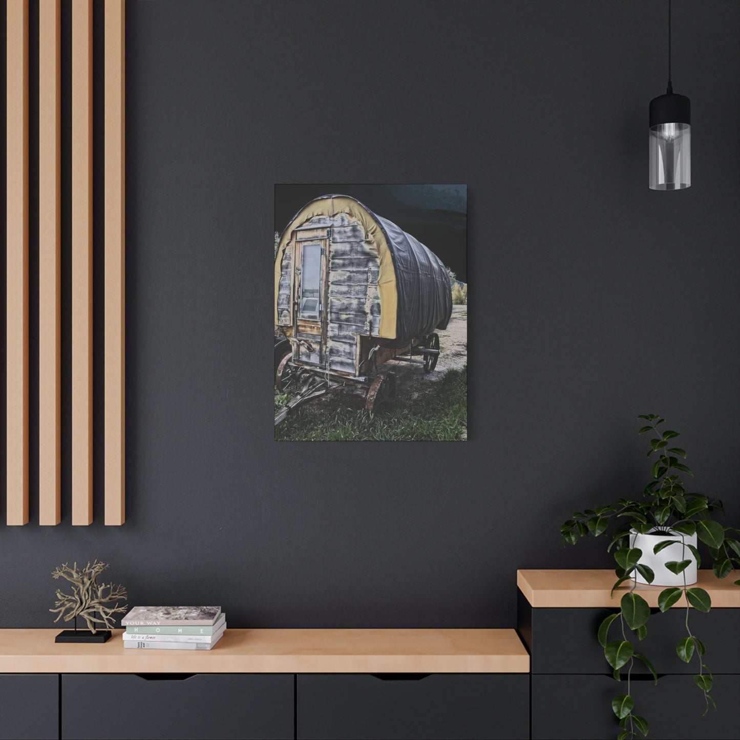 Chuck Wagon Matte Canvas, Stretched, 1.25"